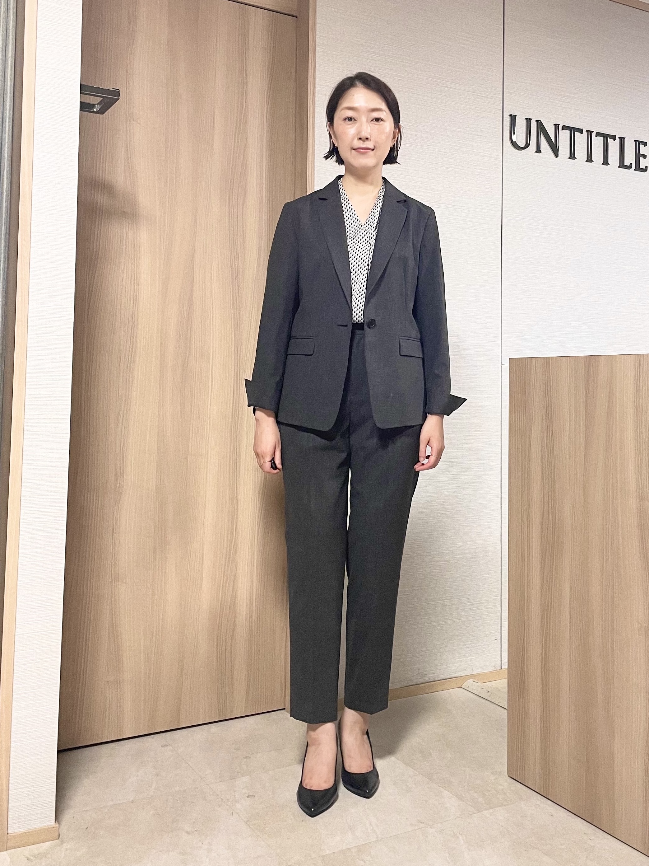 aliceさんの「UNTITLED｜【セットアップ】ウールブレンドテーラードジャケット」を使ったコーディネート