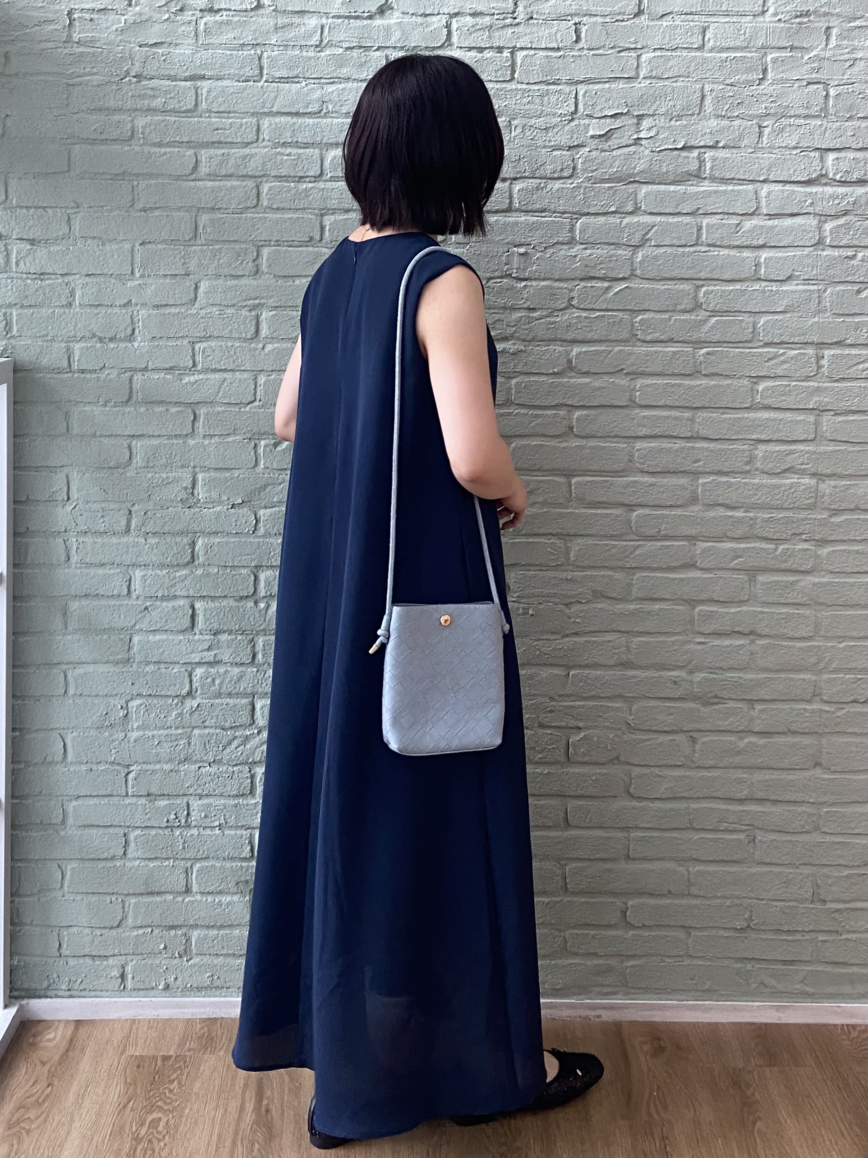 kimiさんの「OPAQUE.CLIP｜【接触冷感】麻混シアーVネックフレアワンピース《洗濯機OK》」を使ったコーディネート