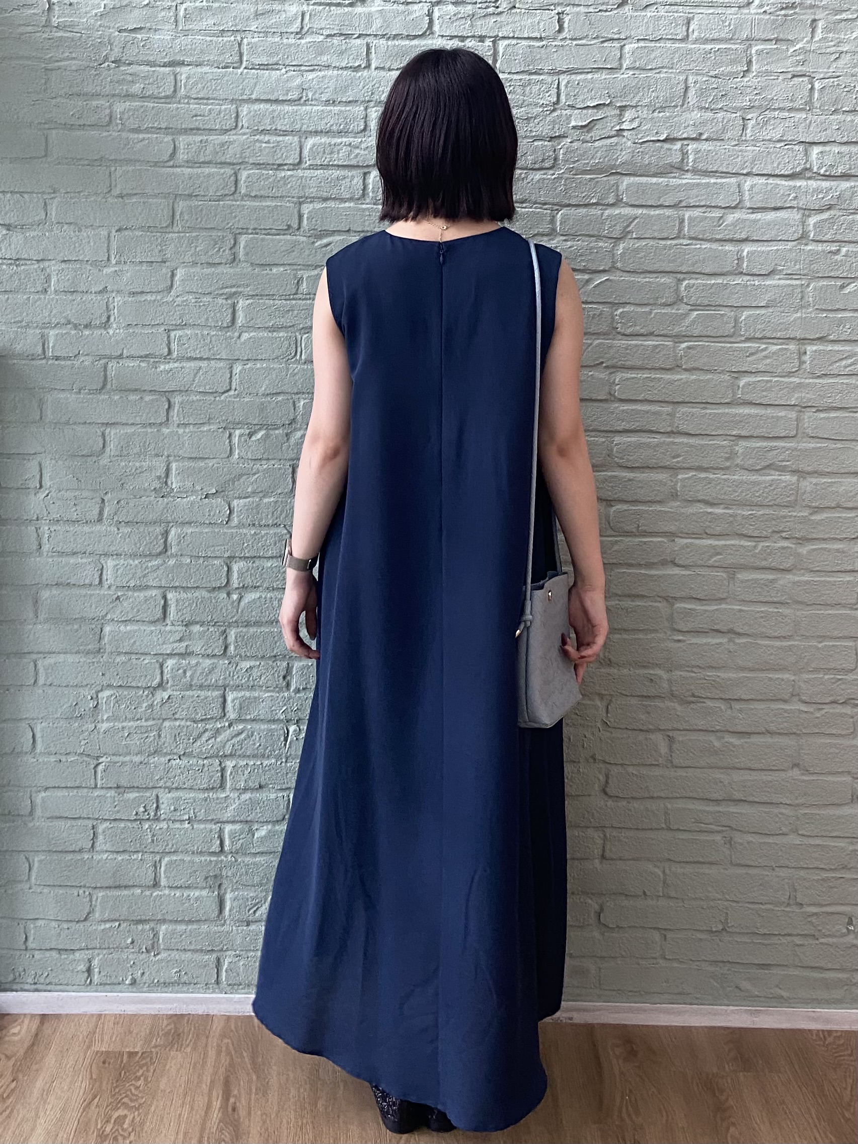 kimiさんの「OPAQUE.CLIP｜【接触冷感】麻混シアーVネックフレアワンピース《洗濯機OK》」を使ったコーディネート