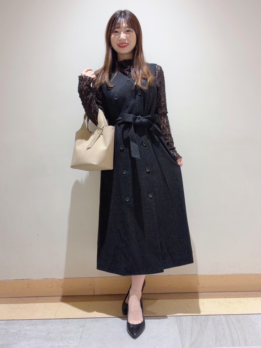 ユナさんの「UNTITLED｜【重ね着レイヤード】レースハイネックトップス」を使ったコーディネート