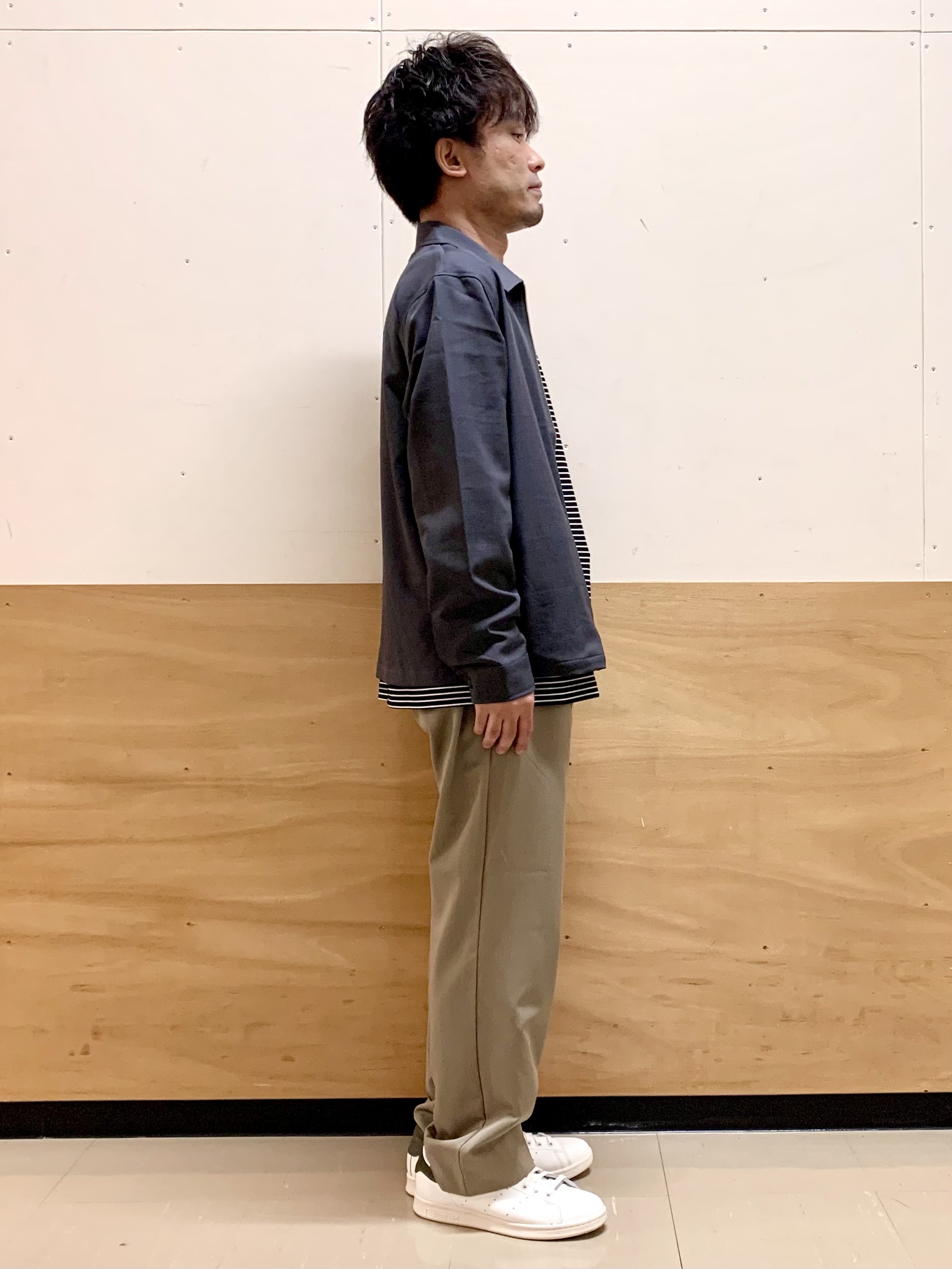 MATUさんの「THE SHOP TK｜【セットアップ可／洗濯機OK】ウールライクジップブルゾン」を使ったコーディネート