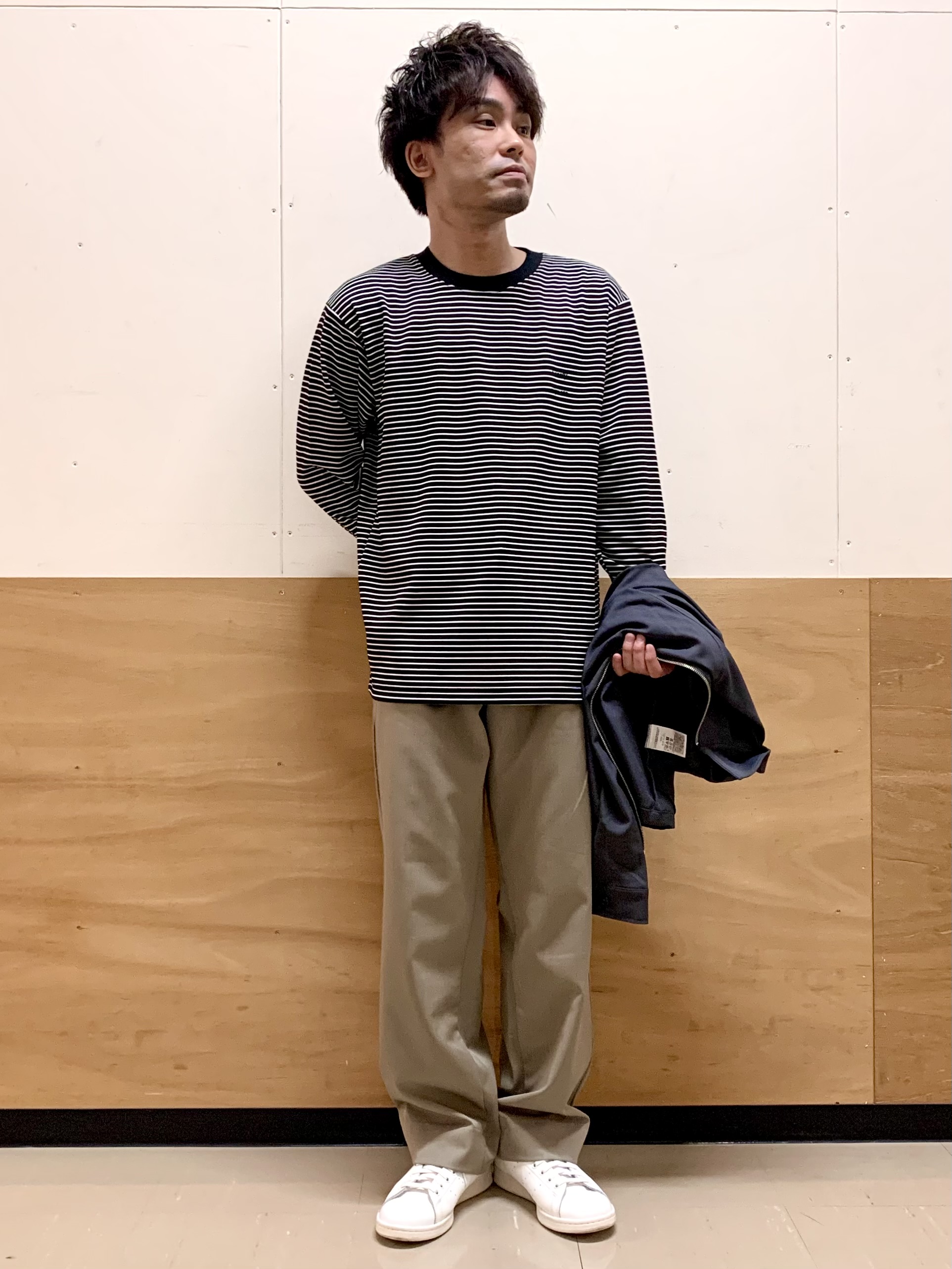 MATUさんの「THE SHOP TK｜【セットアップ可／洗濯機OK】ウールライクジップブルゾン」を使ったコーディネート
