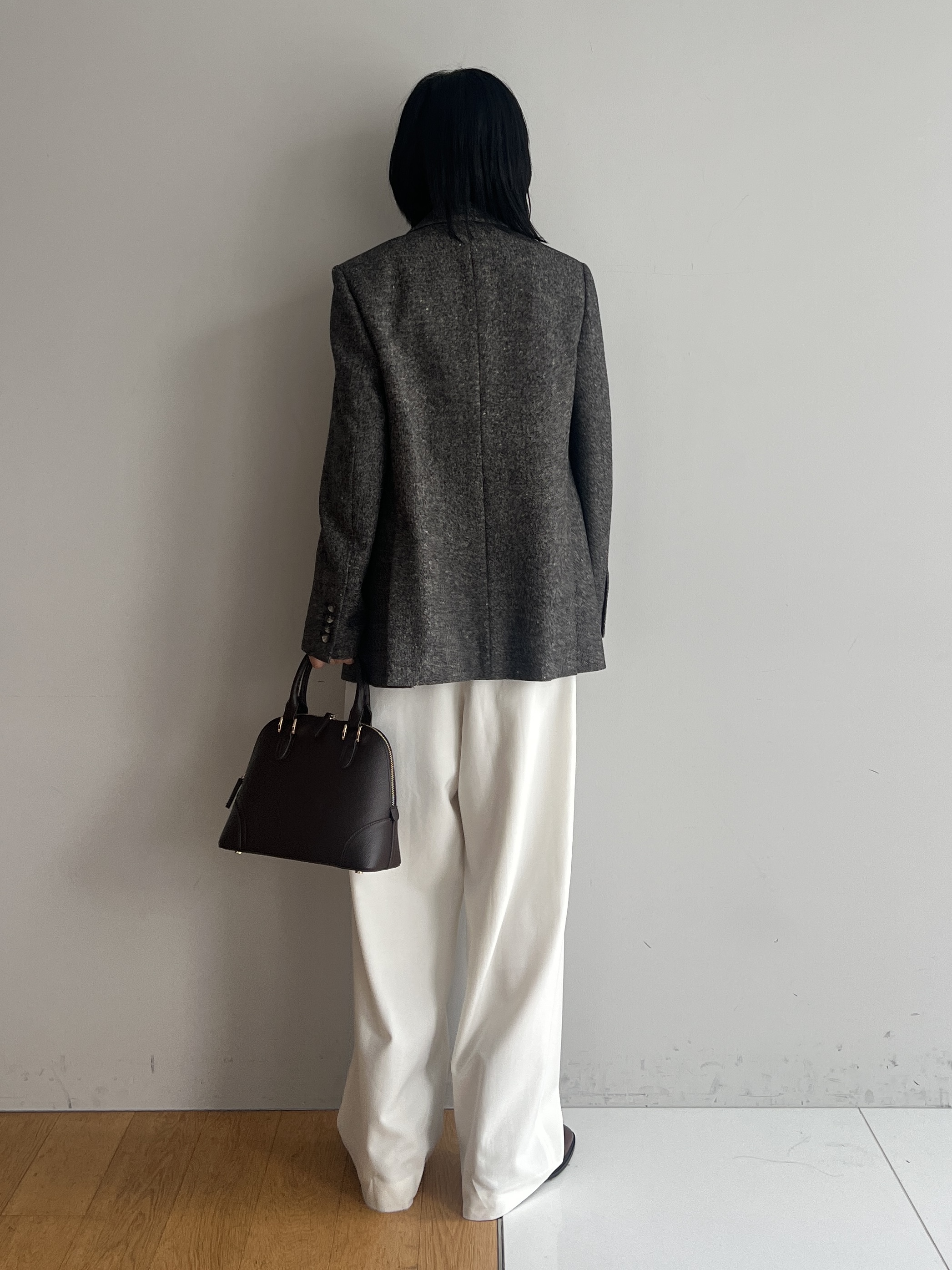 misaさんの「DRESSTERIOR｜【マシンウォッシャブル】コットンカシミヤバイカラーカーディガン」を使ったコーディネート