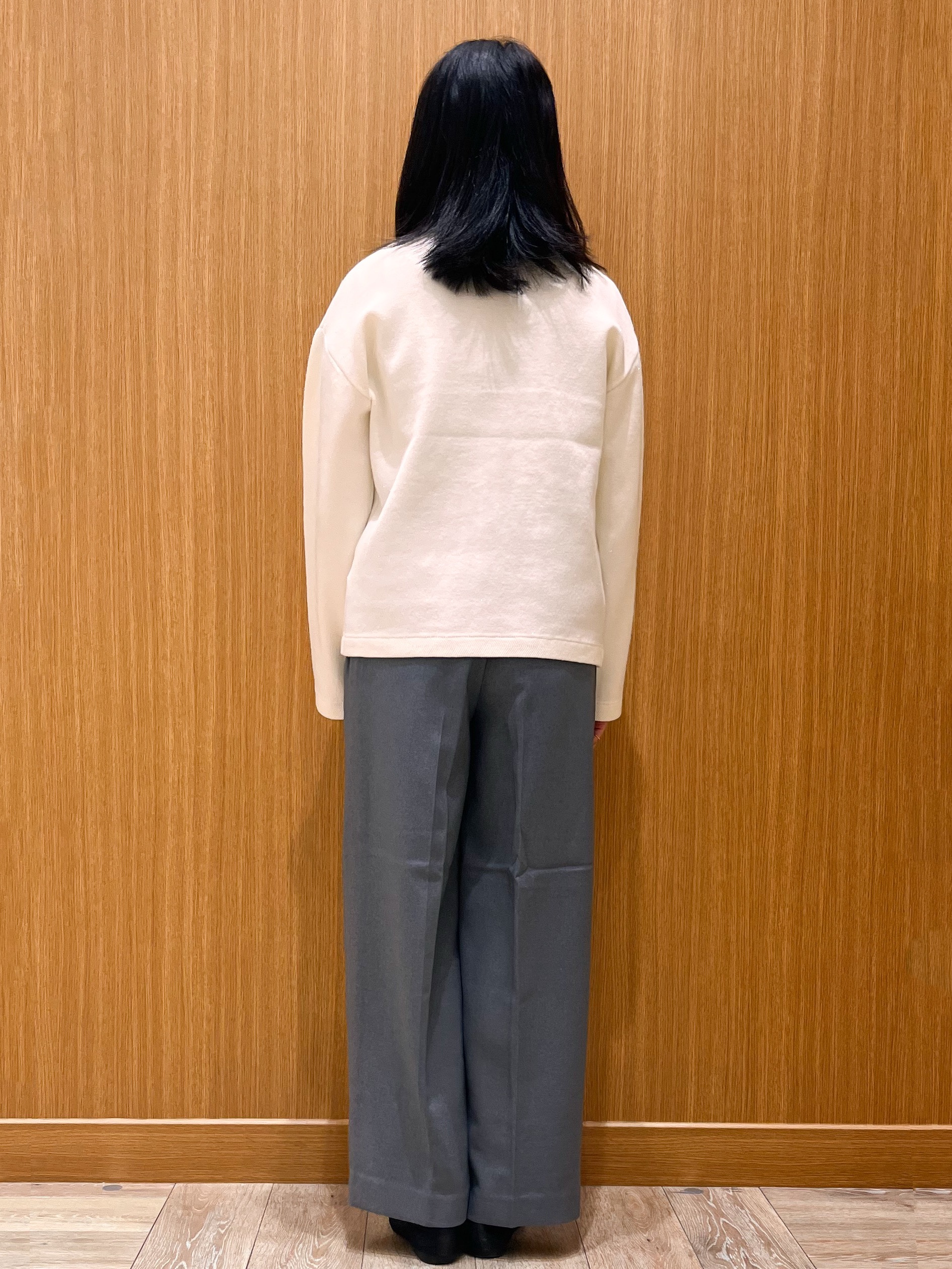 aさんの「OPAQUE.CLIP｜【セットアップ可】ノーカラーミドルコーディガン《洗濯機OK》」を使ったコーディネート