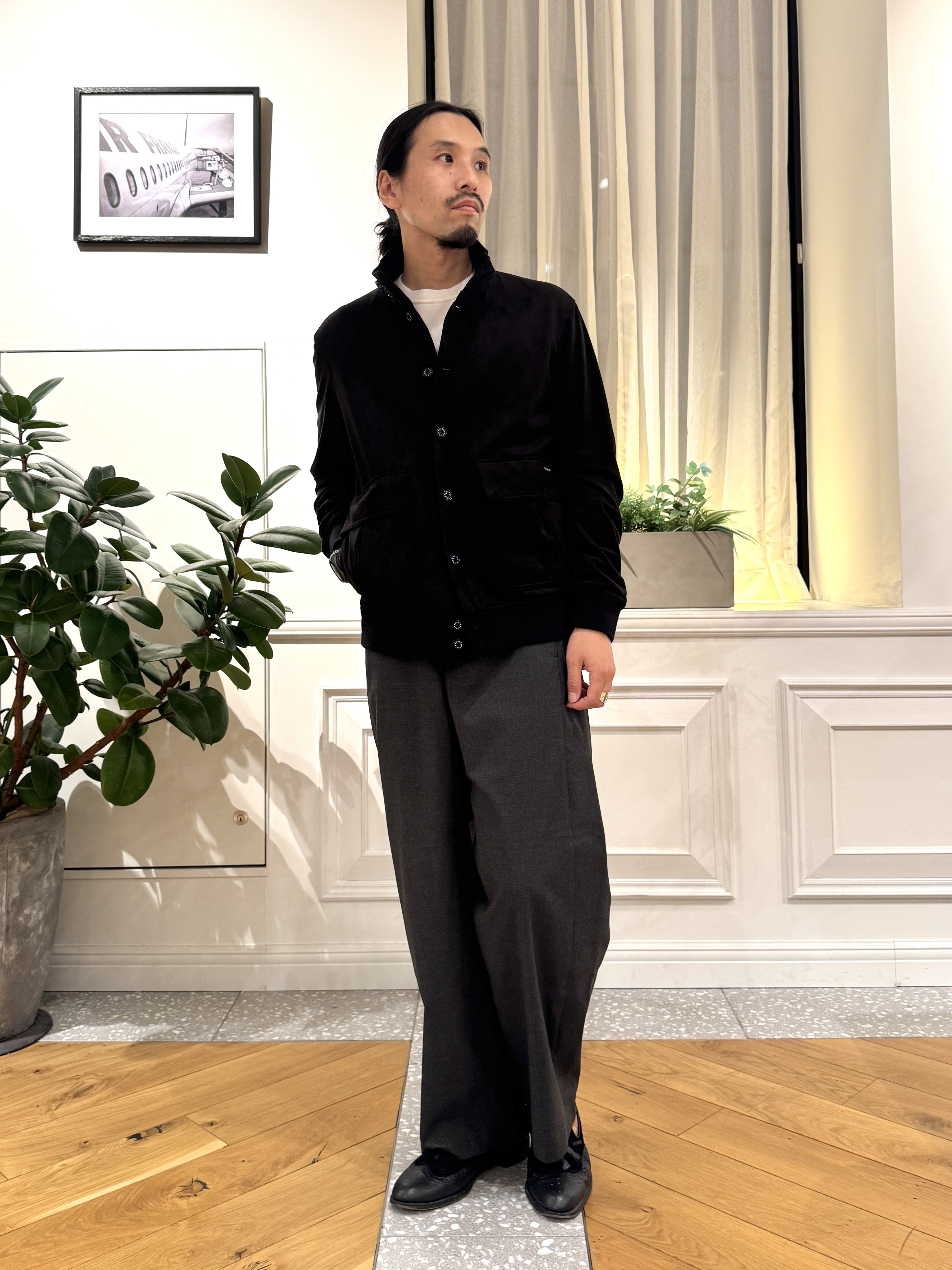 kawarataniさんの「DRESSTERIOR｜スエード調 シティ タンカースジャケット」を使ったコーディネート