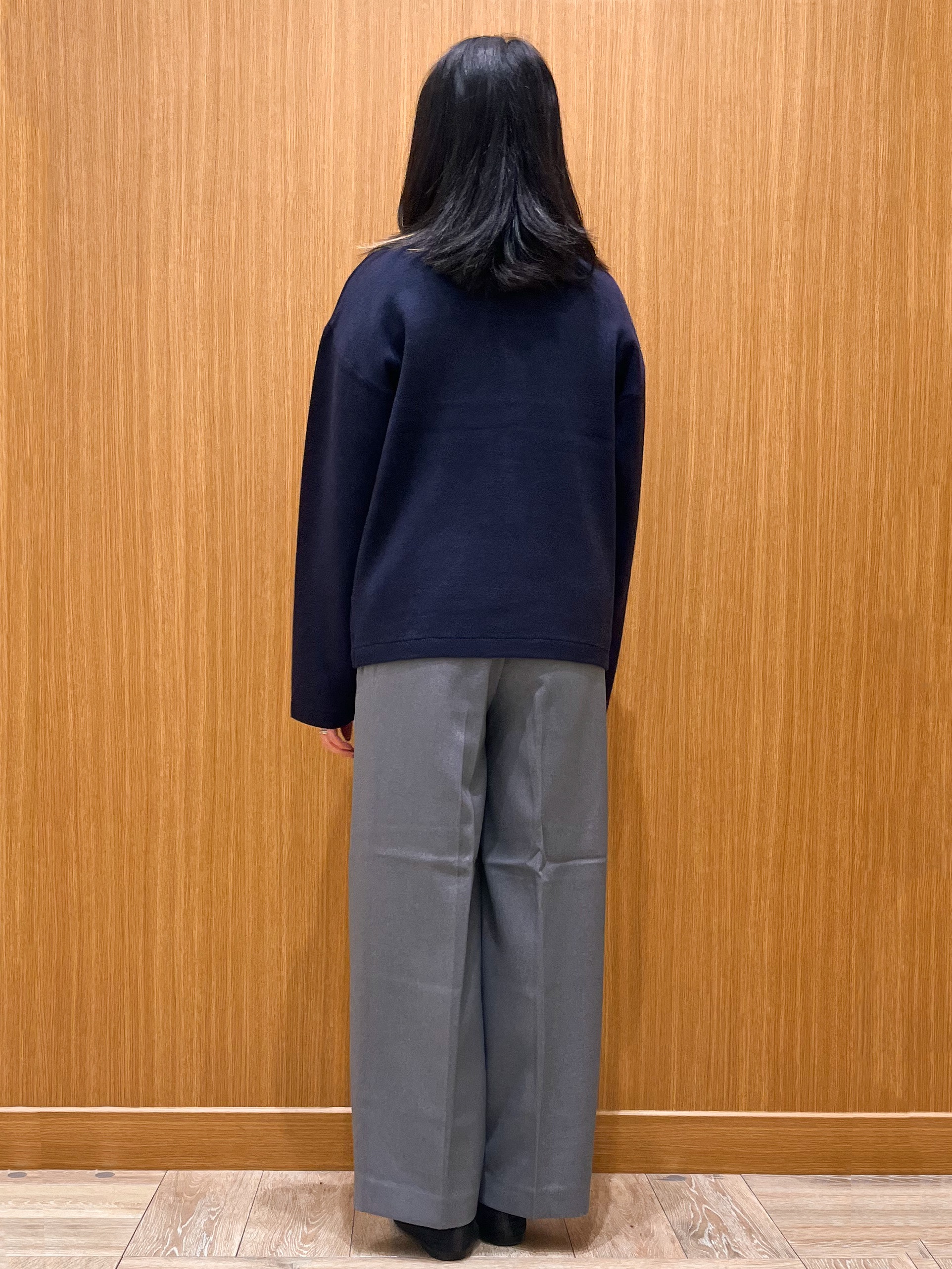 aさんの「OPAQUE.CLIP｜【セットアップ可】ノーカラーミドルコーディガン《洗濯機OK》」を使ったコーディネート
