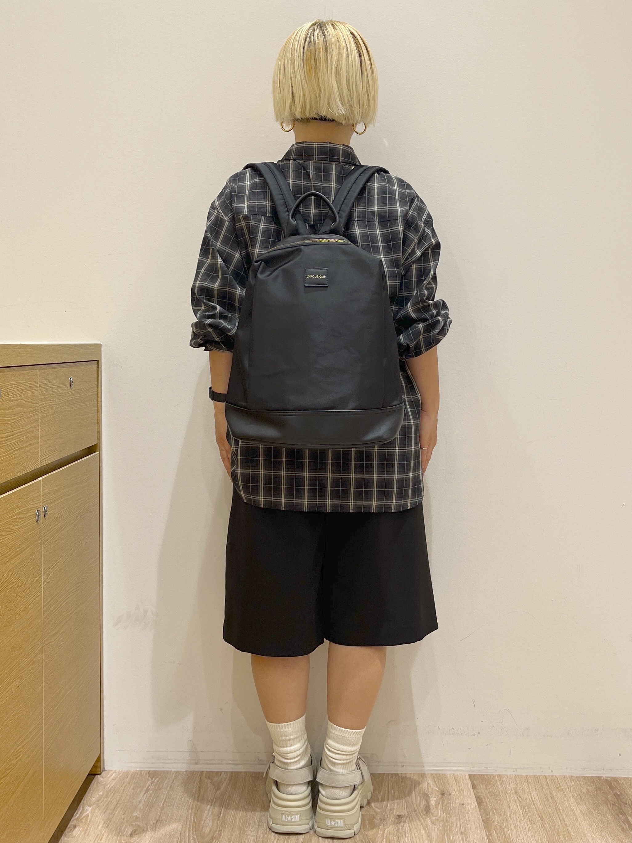 くーみーさんの「OPAQUE.CLIP｜チェック柄シャツ【洗濯機OK】」を使ったコーディネート