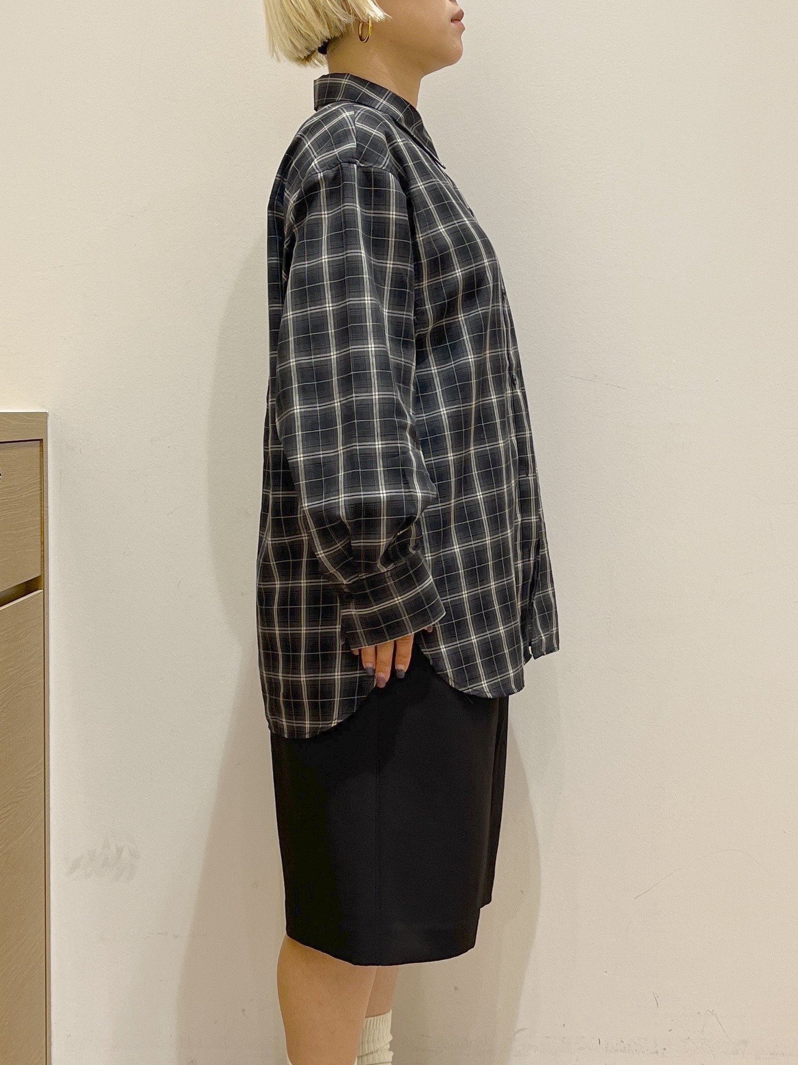 くーみーさんの「OPAQUE.CLIP｜チェック柄シャツ【洗濯機OK】」を使ったコーディネート
