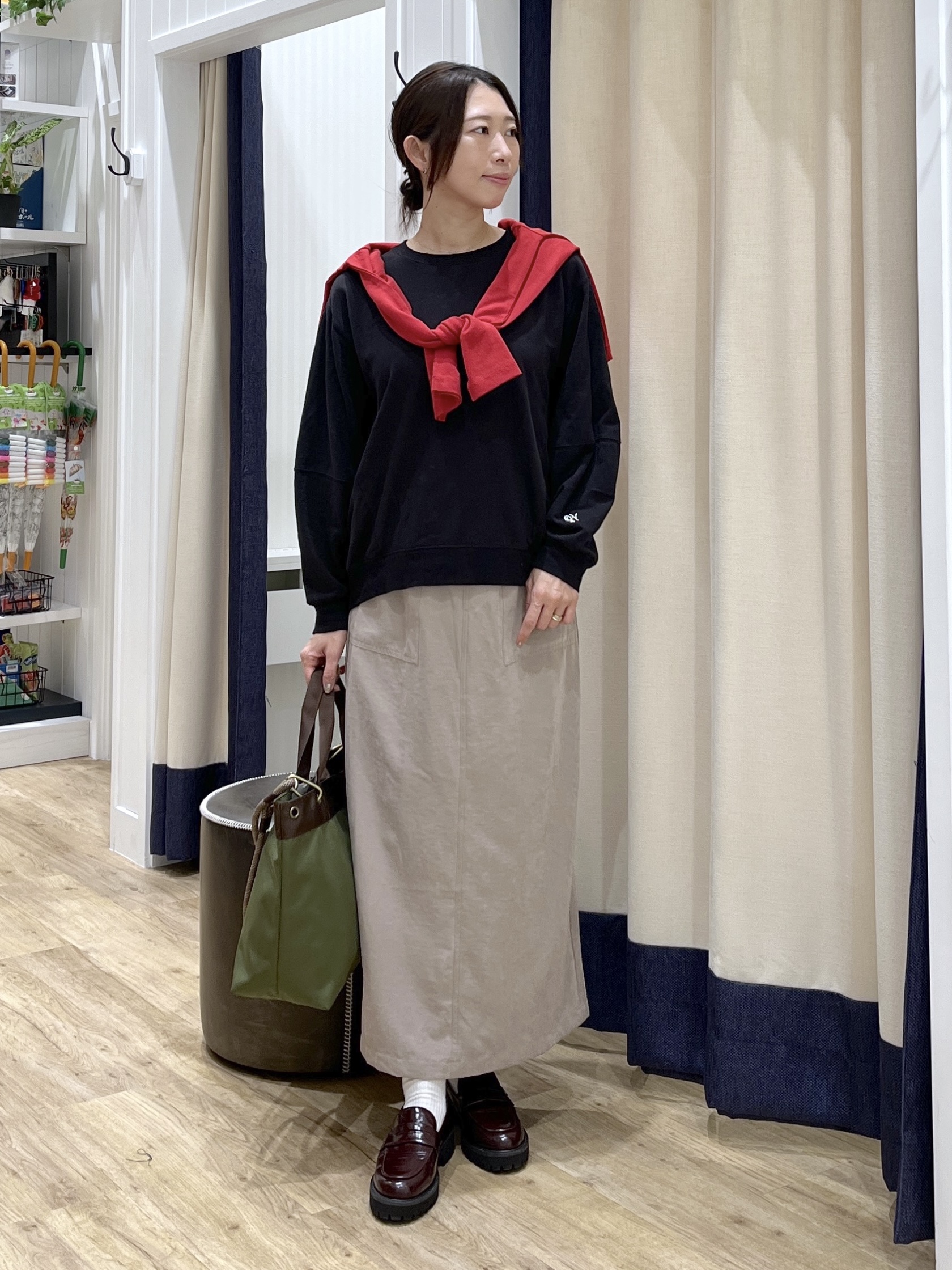 canaさんの「Dessin｜【洗える/6色展開】フォルムスリーブミニ裏毛 プルオーバー」を使ったコーディネート