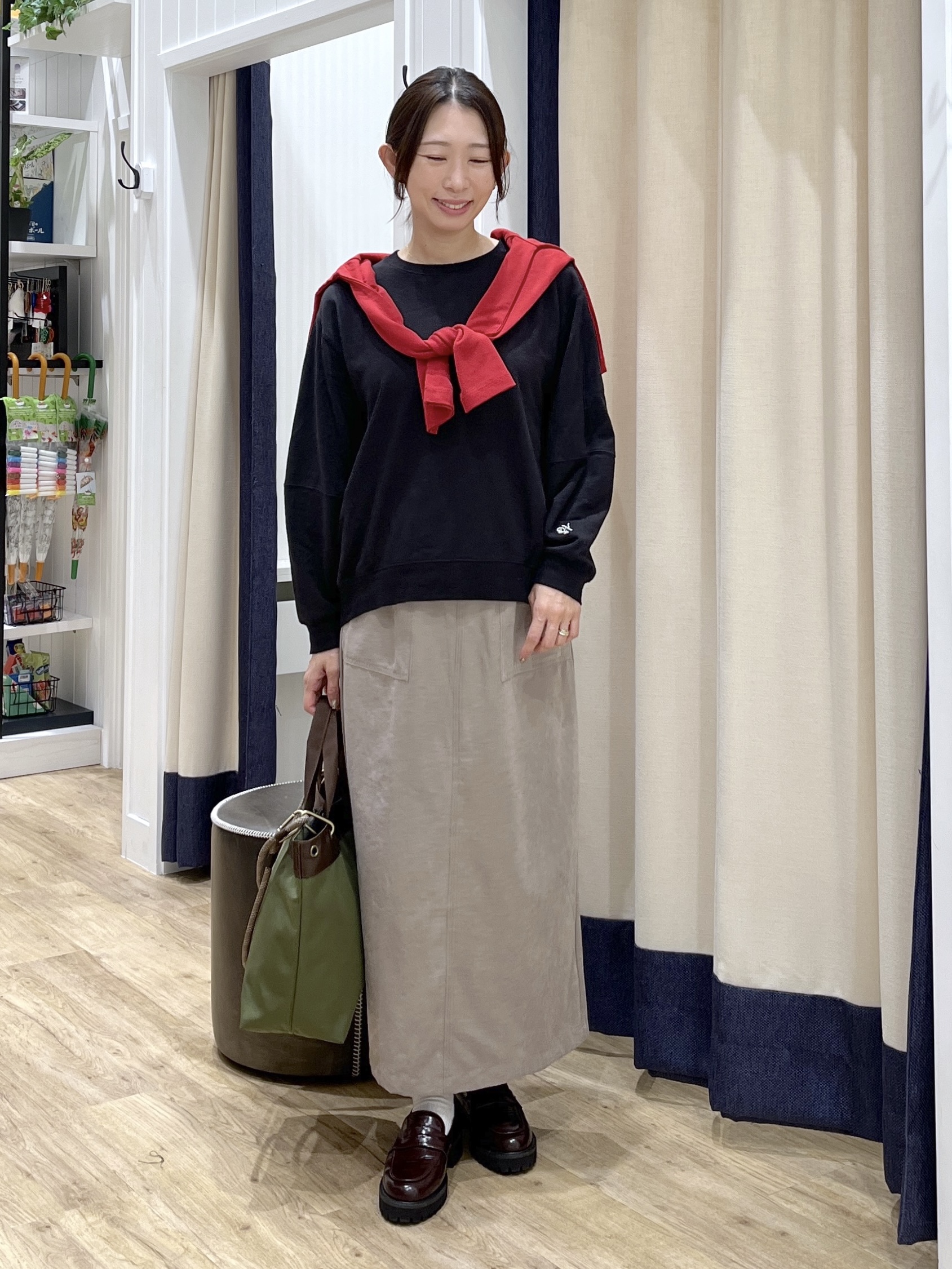 canaさんの「Dessin｜【洗える/6色展開】フォルムスリーブミニ裏毛 プルオーバー」を使ったコーディネート
