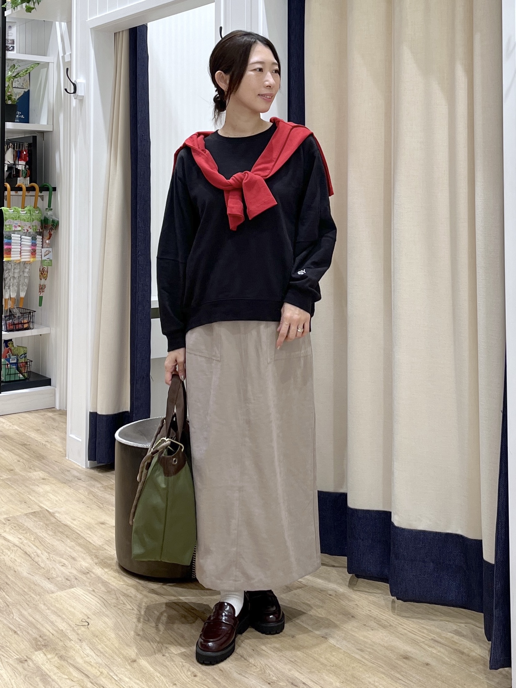 canaさんの「Dessin｜【洗える/6色展開】フォルムスリーブミニ裏毛 プルオーバー」を使ったコーディネート