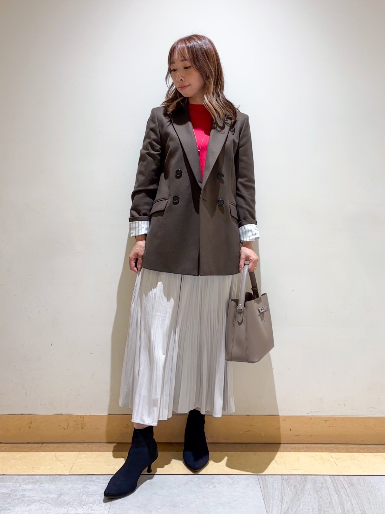 sattoさんの「UNTITLED｜【セットアップ可/秋羽織り】ウールダブルジャケット」を使ったコーディネート