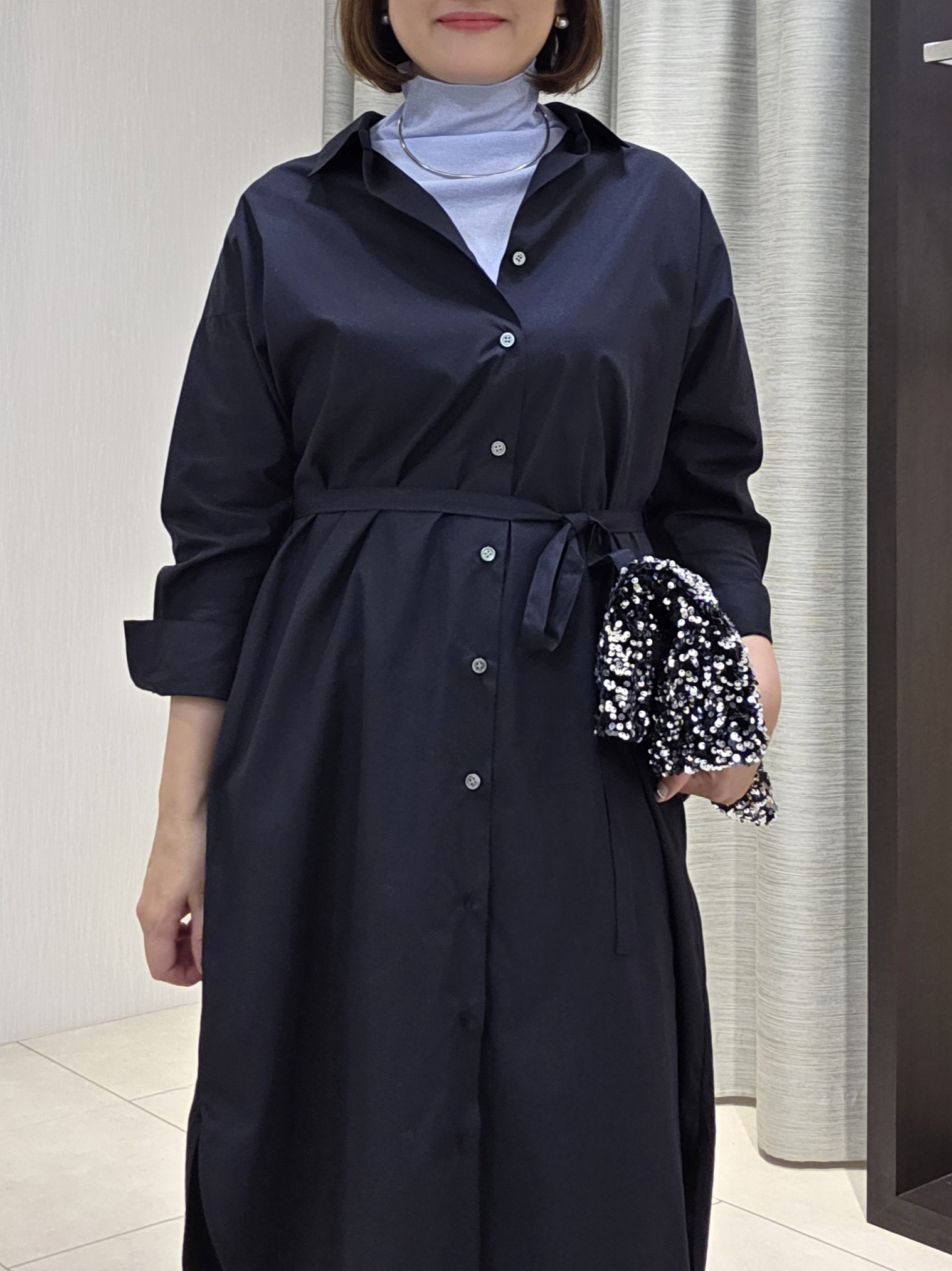 naokoさんの「UNTITLED｜ロングシャツワンピース」を使ったコーディネート