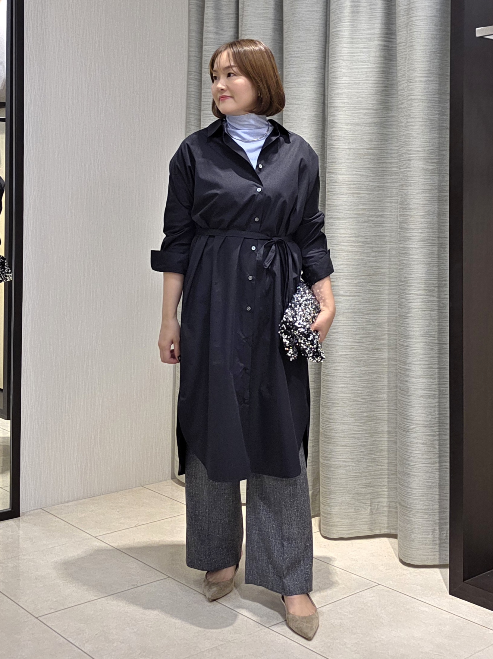 naokoさんの「UNTITLED｜ロングシャツワンピース」を使ったコーディネート