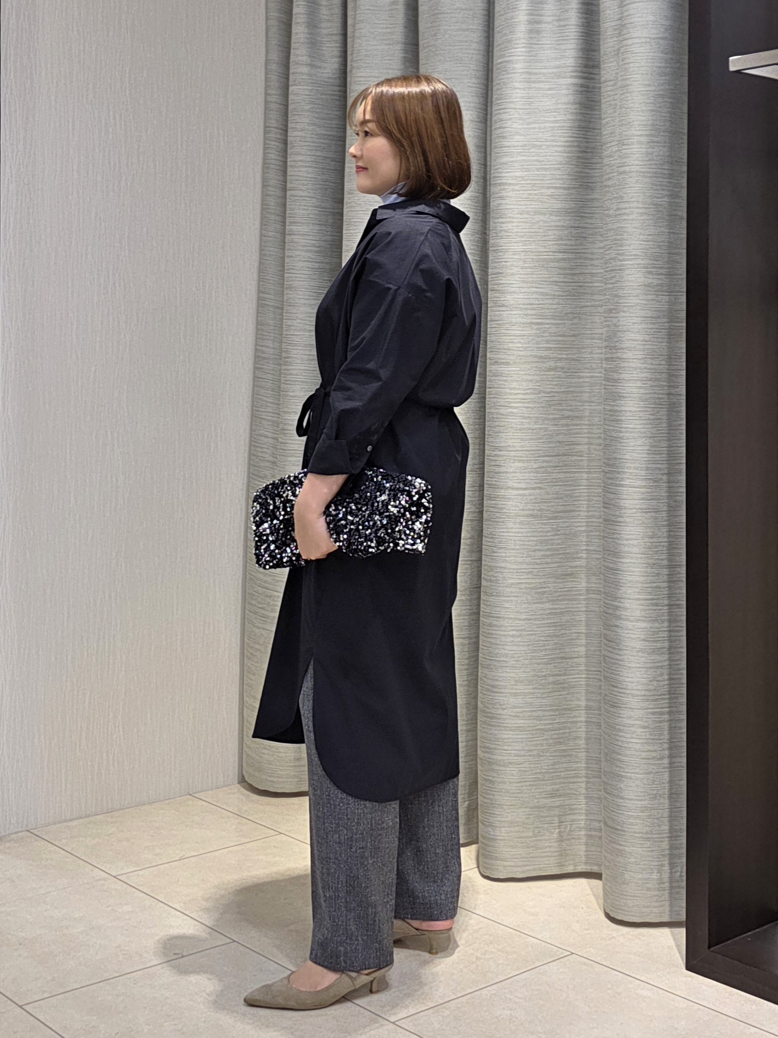 naokoさんの「UNTITLED｜ロングシャツワンピース」を使ったコーディネート