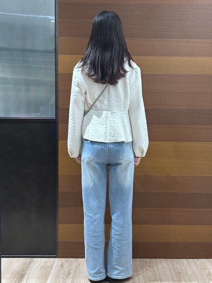 hinaさんの「OPAQUE.CLIP｜ジャカードノーカラーブルゾン【洗濯機OK】」を使ったコーディネート