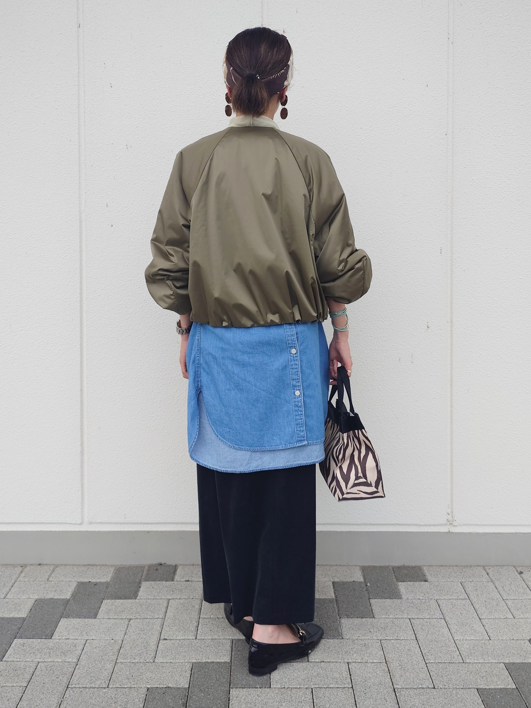 MUTSUKOさんの「UNTITLED｜【軽アウター/中綿/秋冬コート】ショートブルゾン」を使ったコーディネート