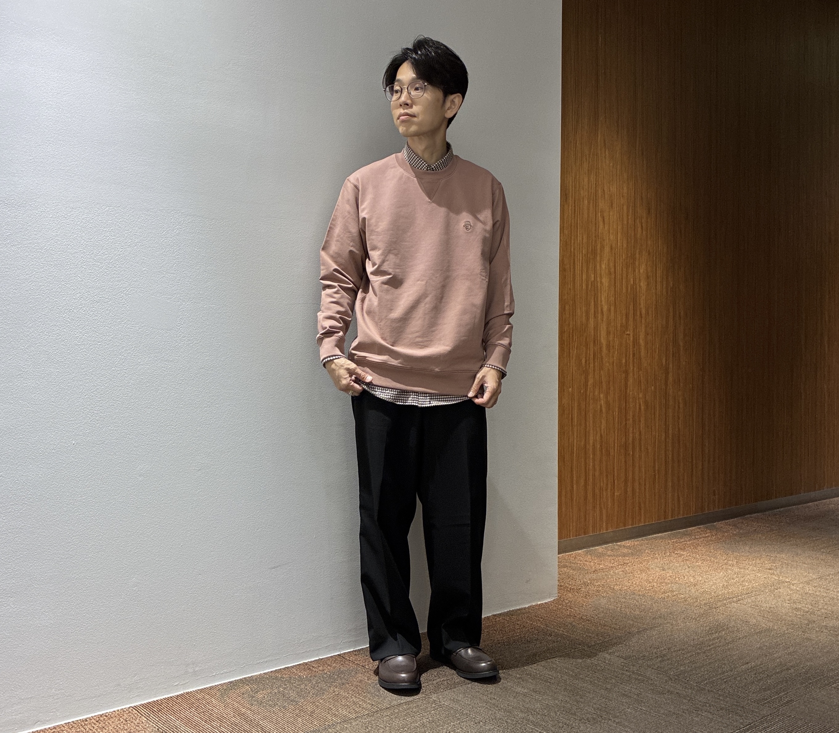 わいずみさんの「TAKEO KIKUCHI｜デニム＆スウェード調 ジップブルゾン」を使ったコーディネート