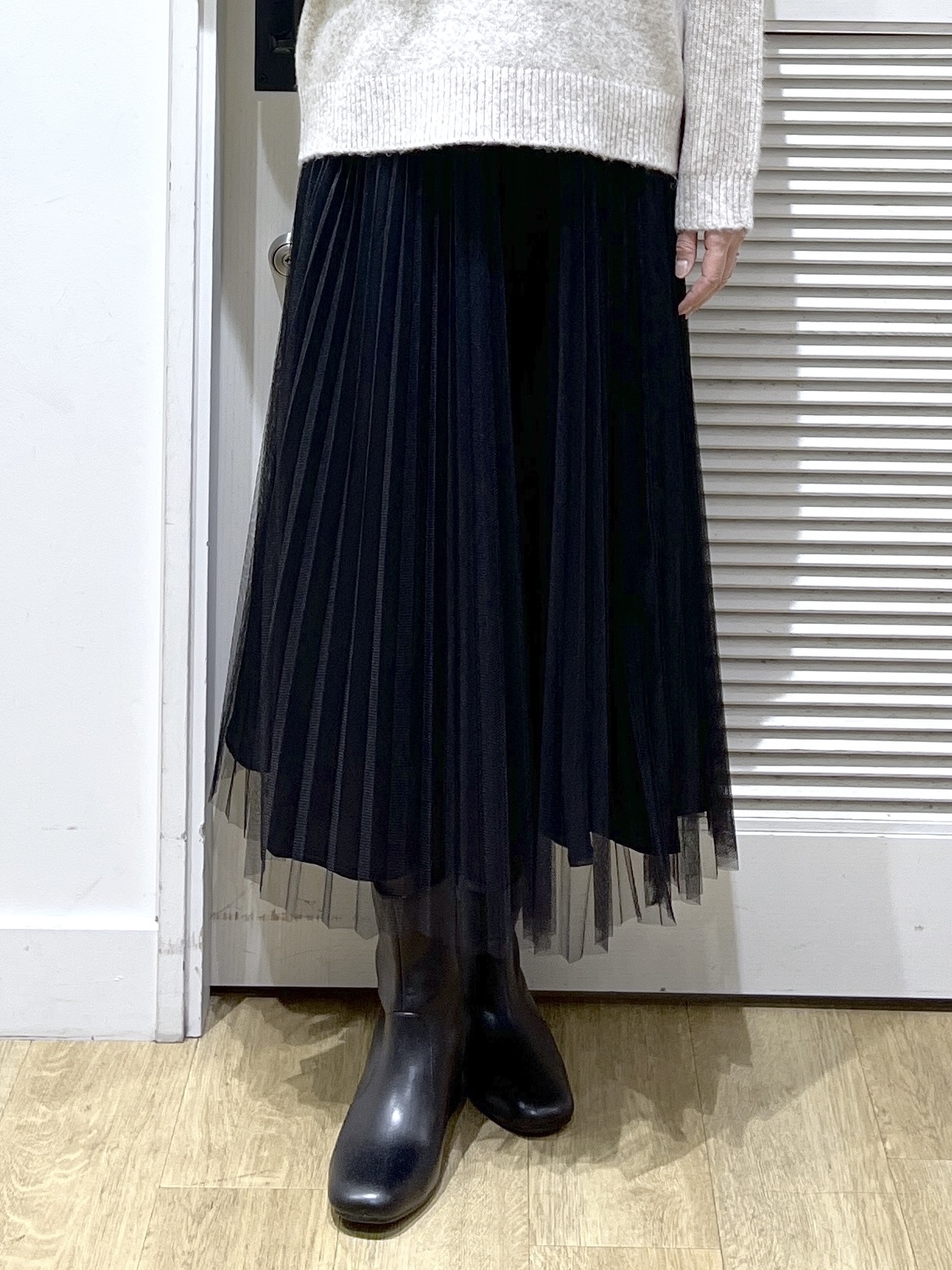 Miyazakiさんの「Dessin｜【洗濯機OK/サスティナブル/6色展開】編地切替ラグラン ニットプルオーバー」を使ったコーディネート