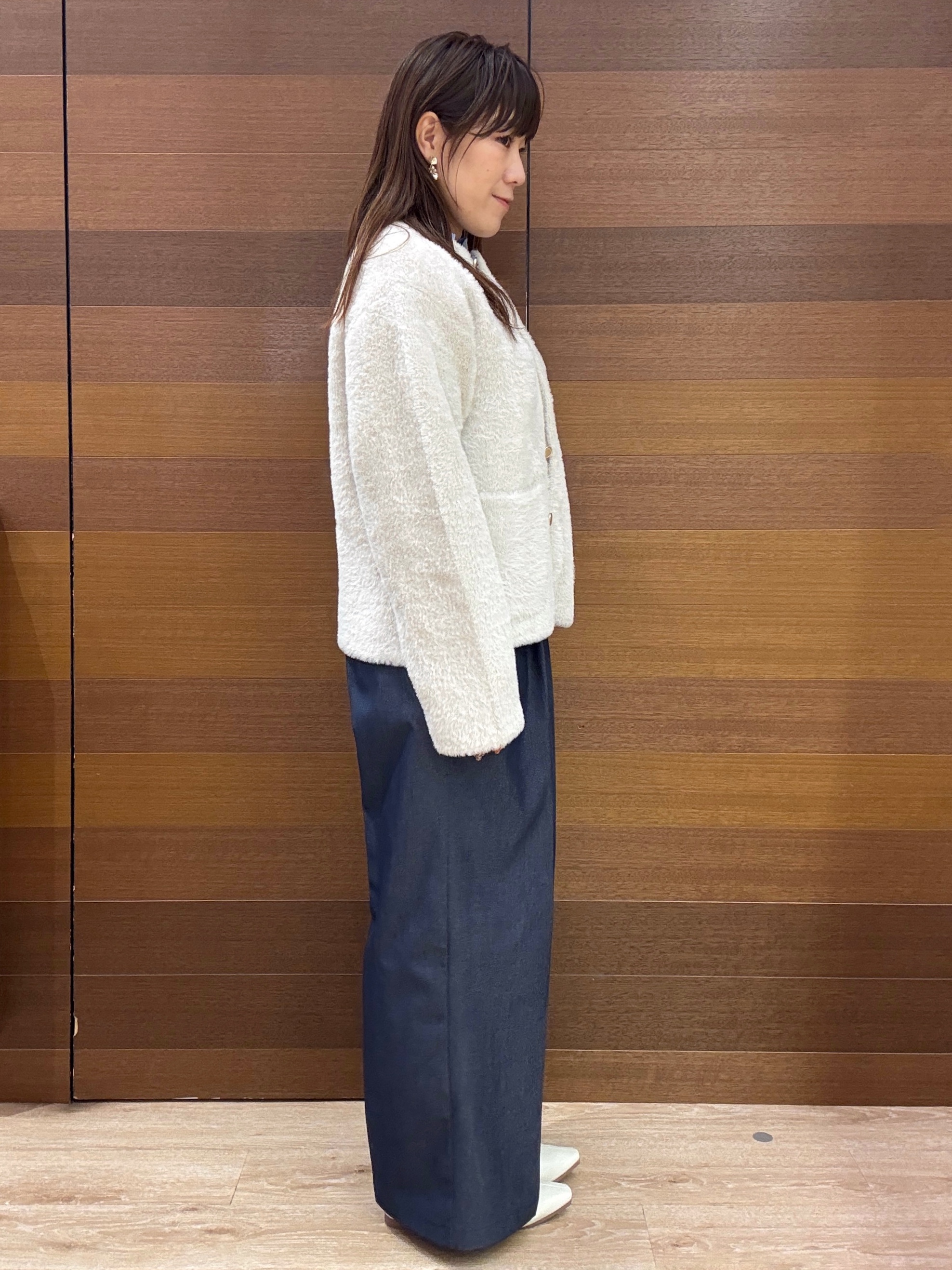 maichiさんの「OPAQUE.CLIP｜ダブルフェイスニットカーディガン」を使ったコーディネート