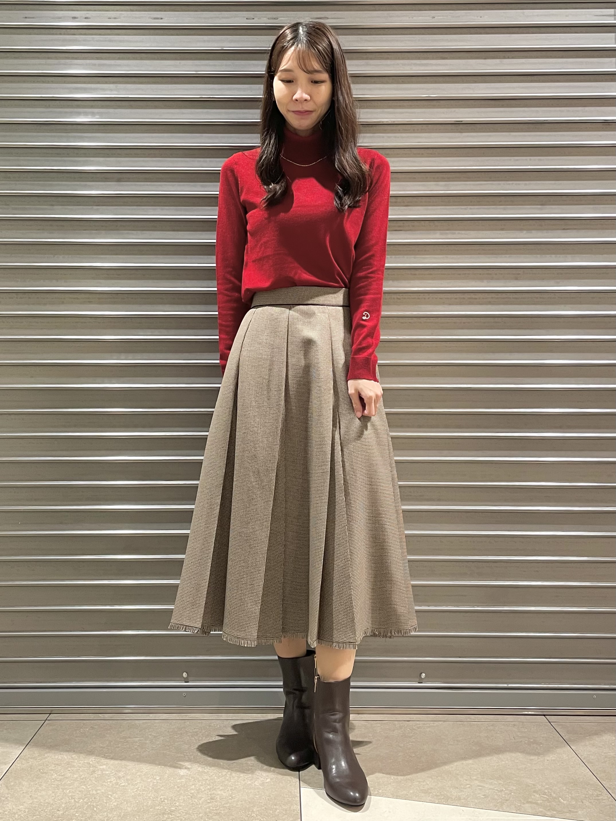 ことさんの「DRESSTERIOR｜サスティナブルタートルニット」を使ったコーディネート