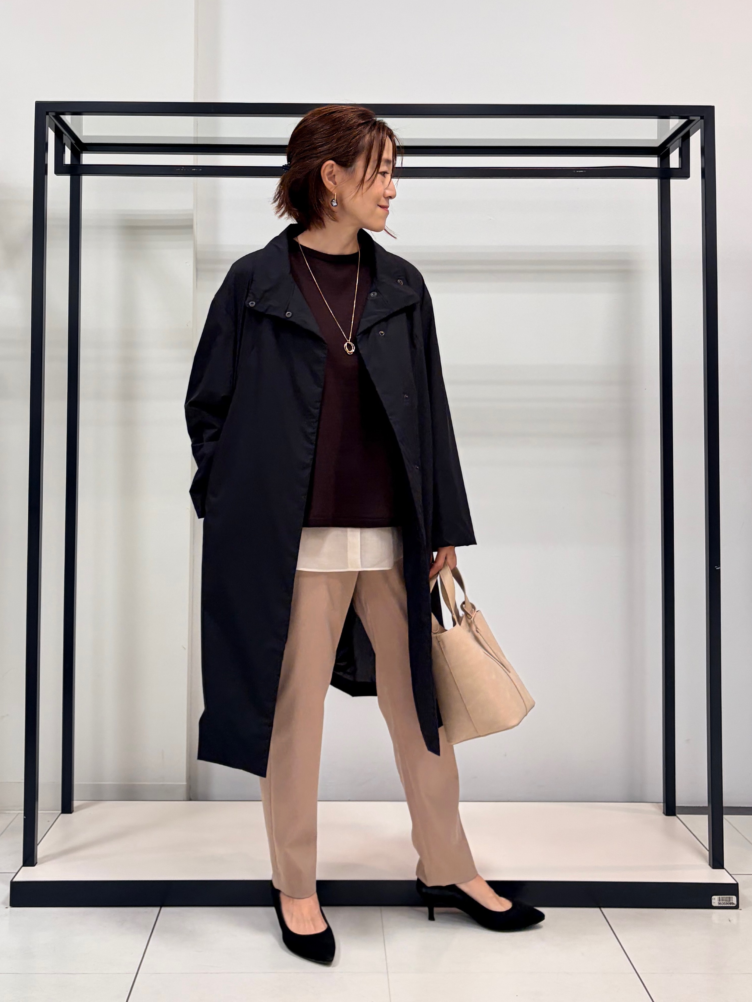 Mikiさんの「UNTITLED｜【きれいに体型カバー/8色展開】Aラインシルエットニットプルオーバー」を使ったコーディネート