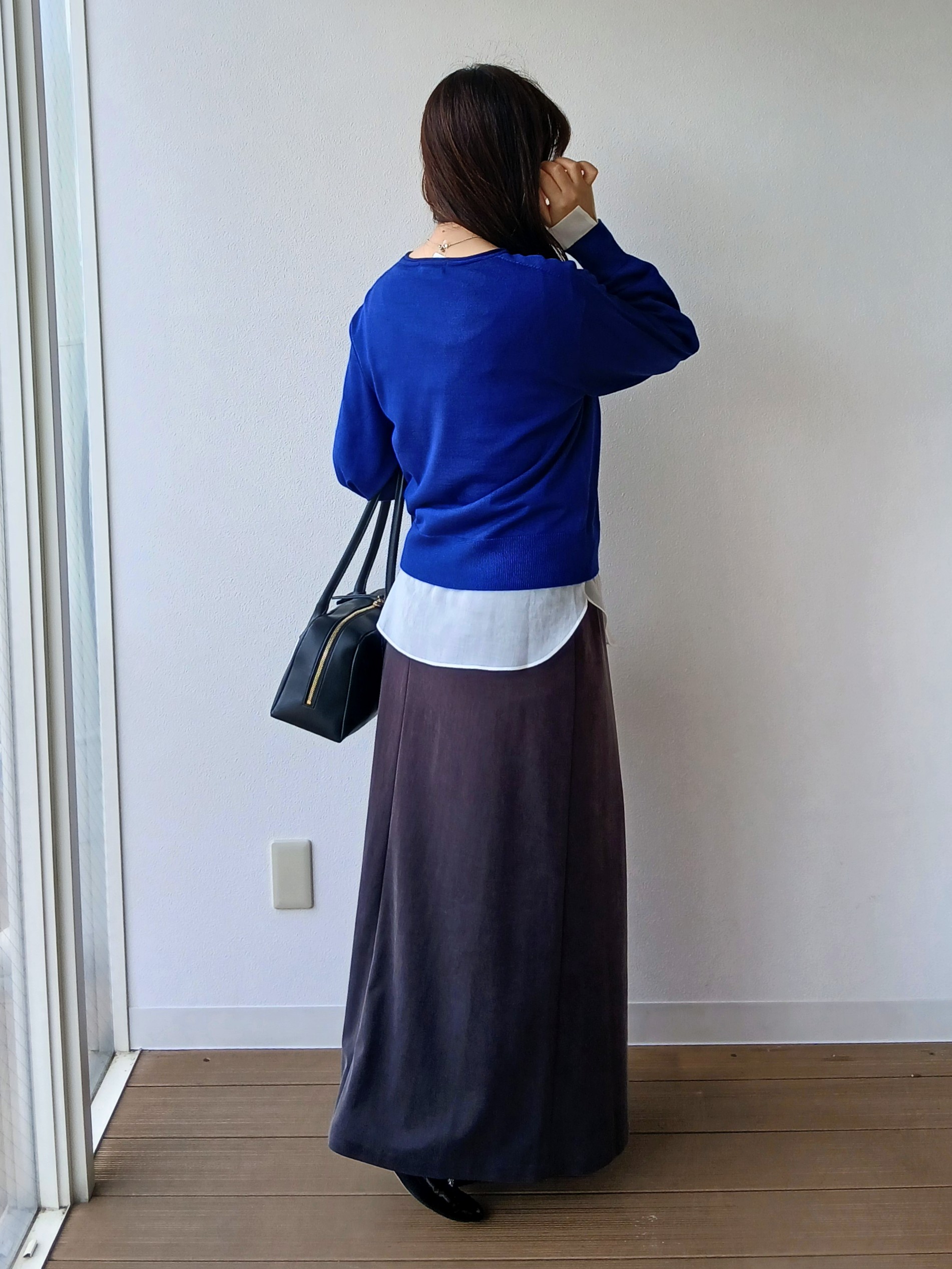 なみきさんの「UNTITLED｜【大人の抜け感/8色展開】ボリュームスリーブニットプルオーバー」を使ったコーディネート