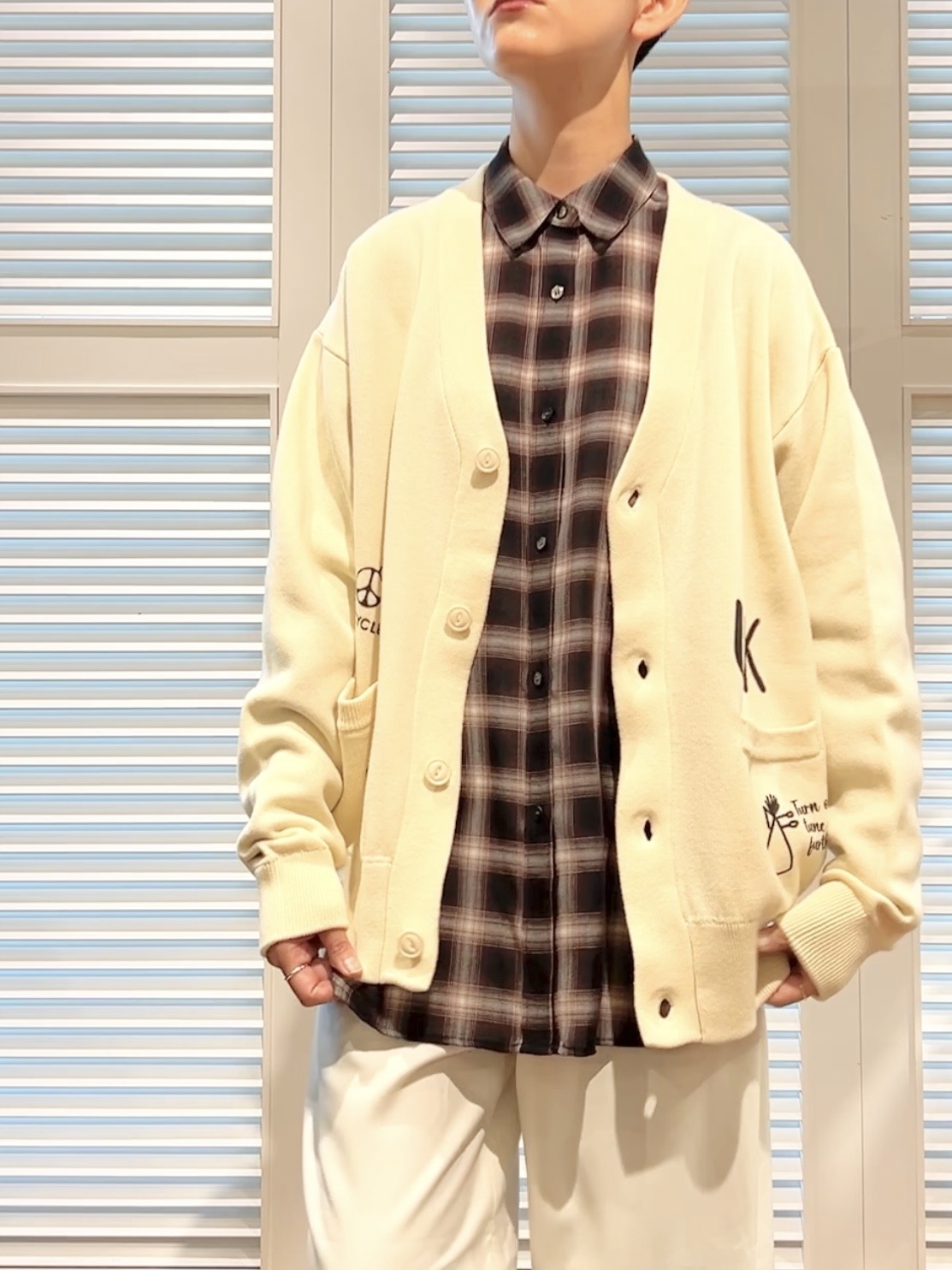 OCHIAIさんの「DRESSTERIOR｜【ウォッシャブル】ビエラオンブレチェックシャツ」を使ったコーディネート