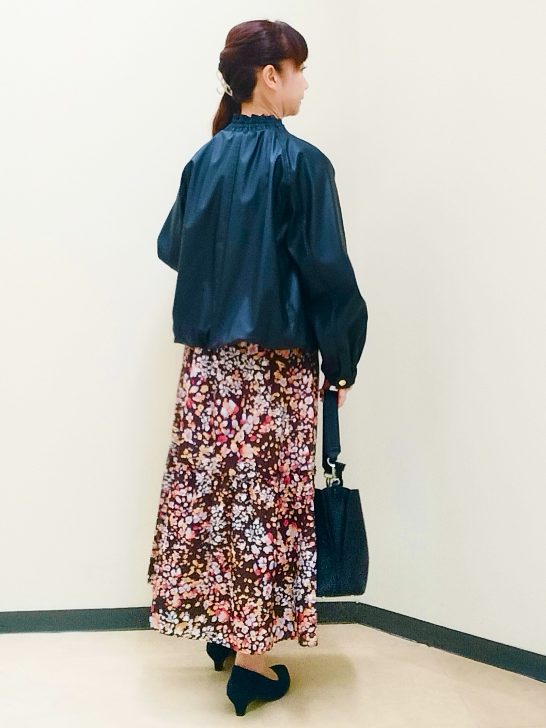 花さんの「Reflect｜フラワープリント フェミニンワンピース」を使ったコーディネート