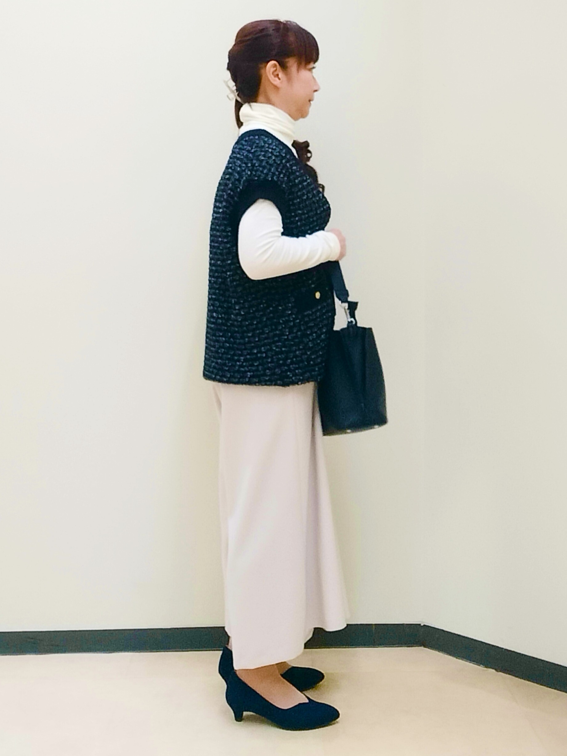花さんの「Reflect｜【インナーに◎】タートルネックプルオーバー」を使ったコーディネート