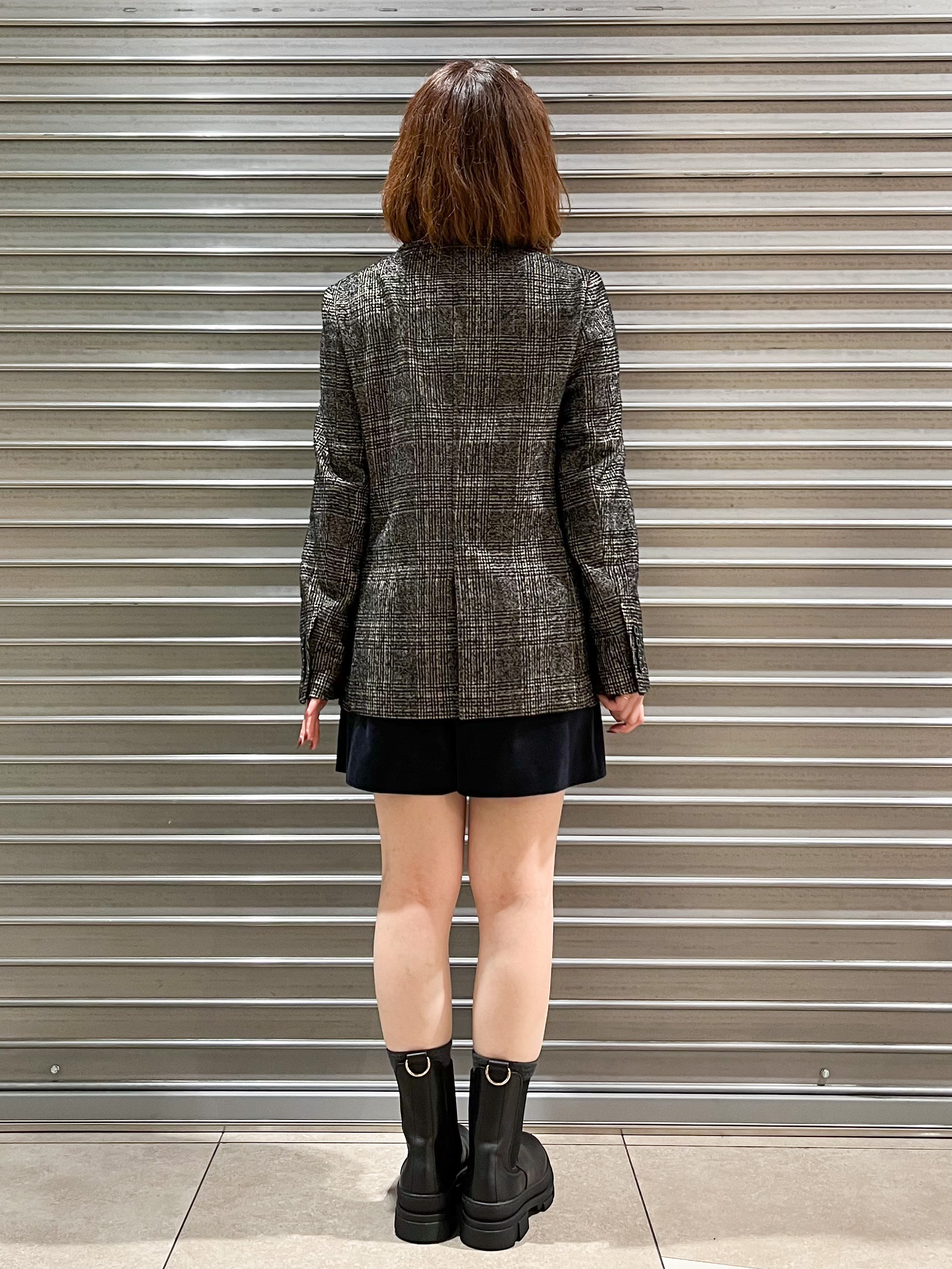 じゅんさんの「DRESSTERIOR｜【セットアップ可能】ループグレンチェックダブルジャケット」を使ったコーディネート