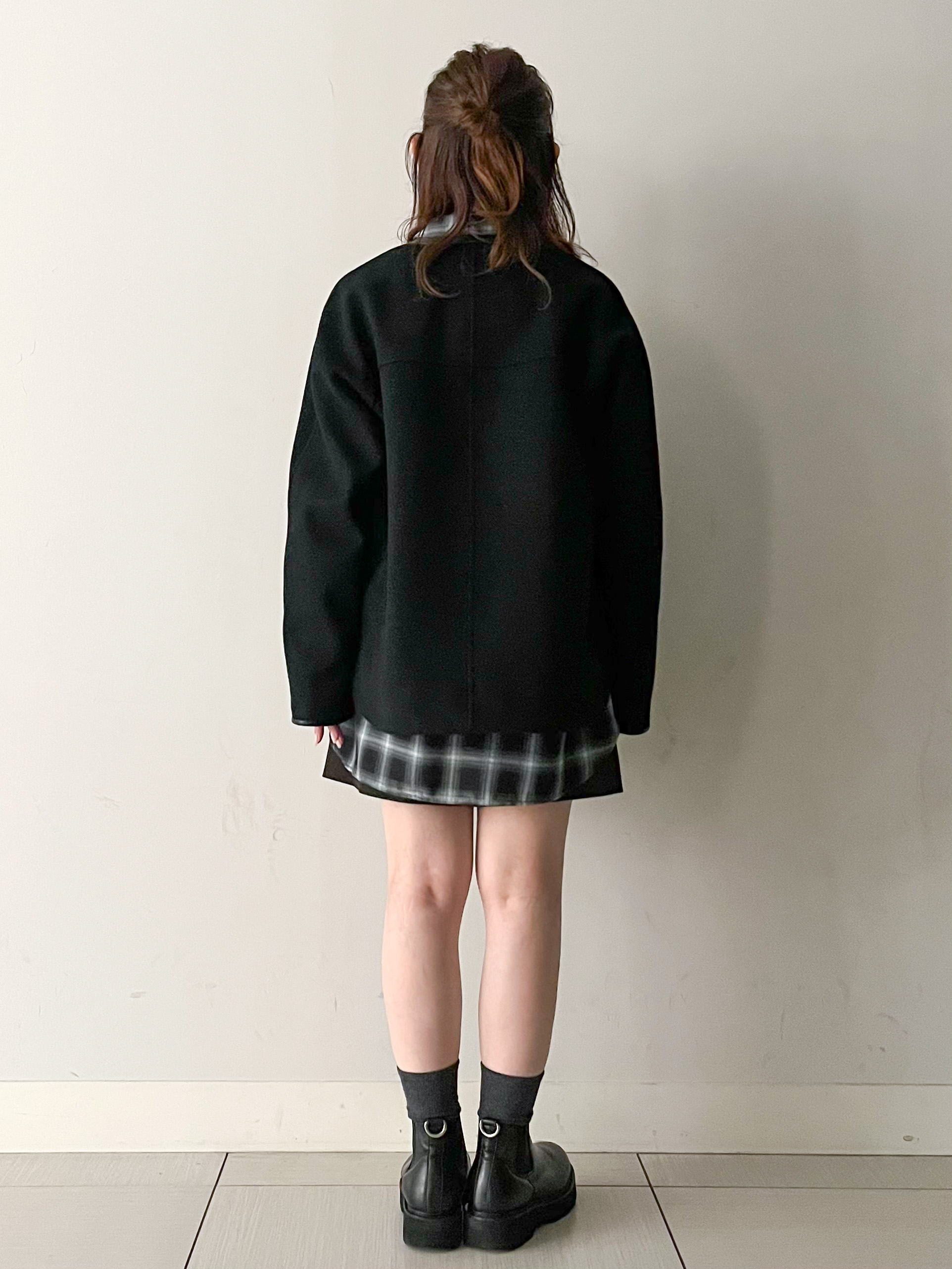 じゅんさんの「DRESSTERIOR｜Super140's レザー調パイピングジャケット」を使ったコーディネート