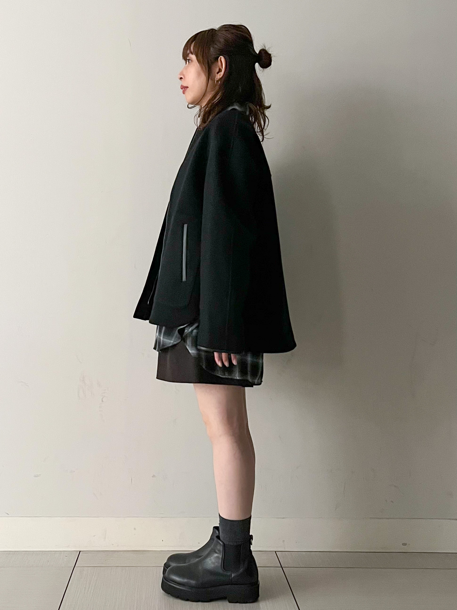 じゅんさんの「DRESSTERIOR｜Super140's レザー調パイピングジャケット」を使ったコーディネート