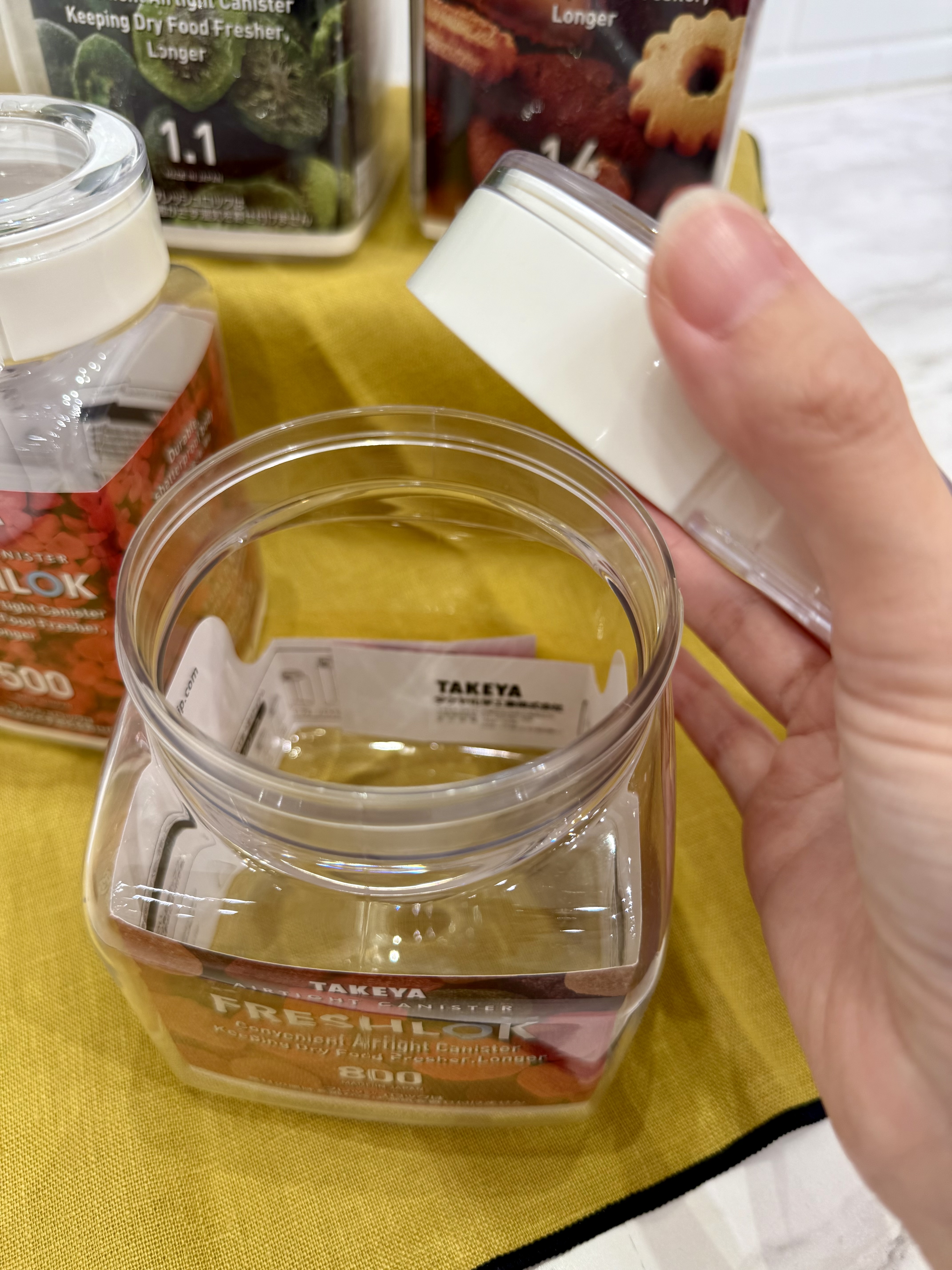 きのこさんの「212 KITCHEN STORE｜フレッシュロック 角型 1.4L WH」を使ったコーディネート