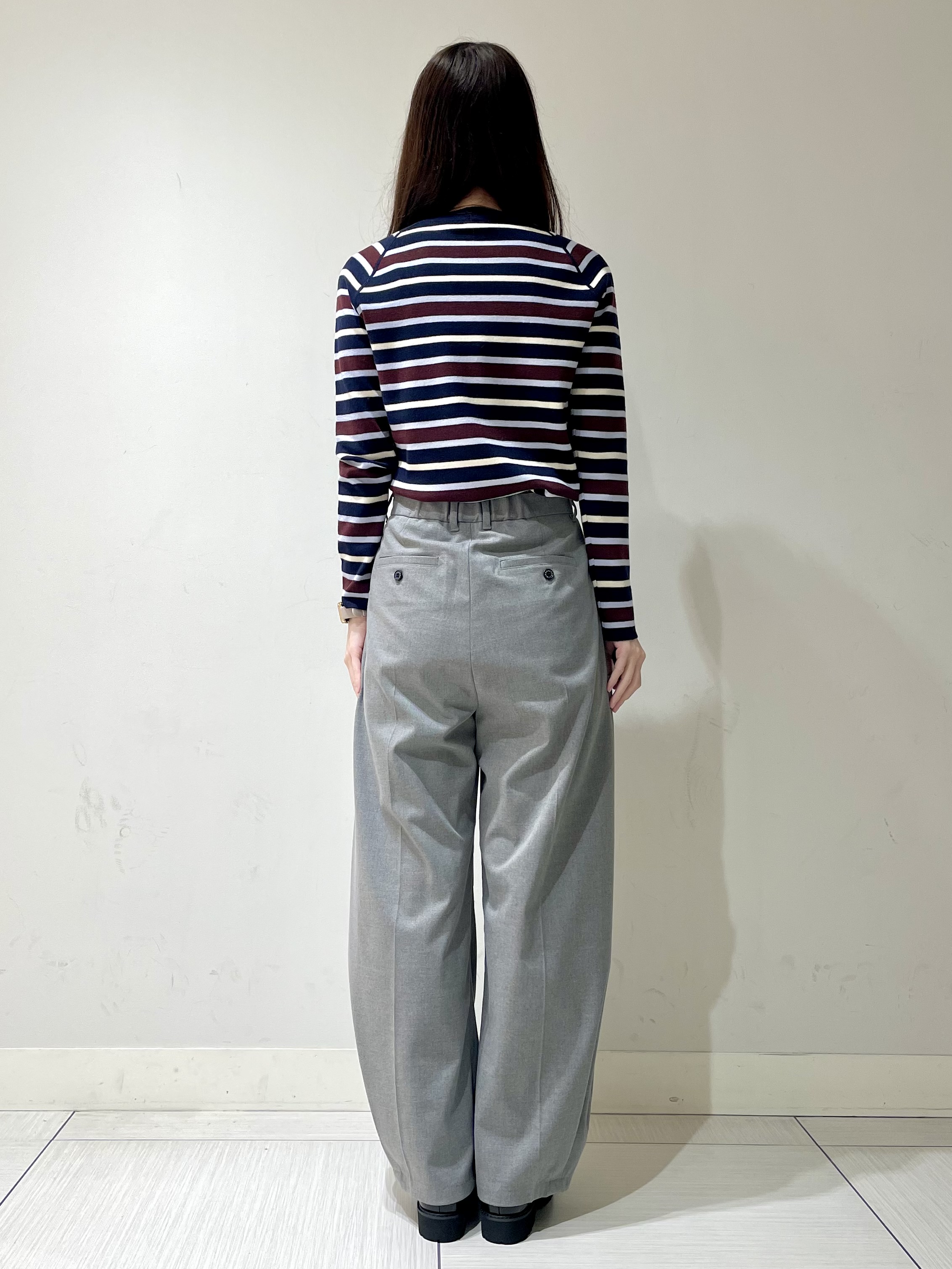 ことさんの「DRESSTERIOR｜ストレッチ フルニードルボーダーニット」を使ったコーディネート