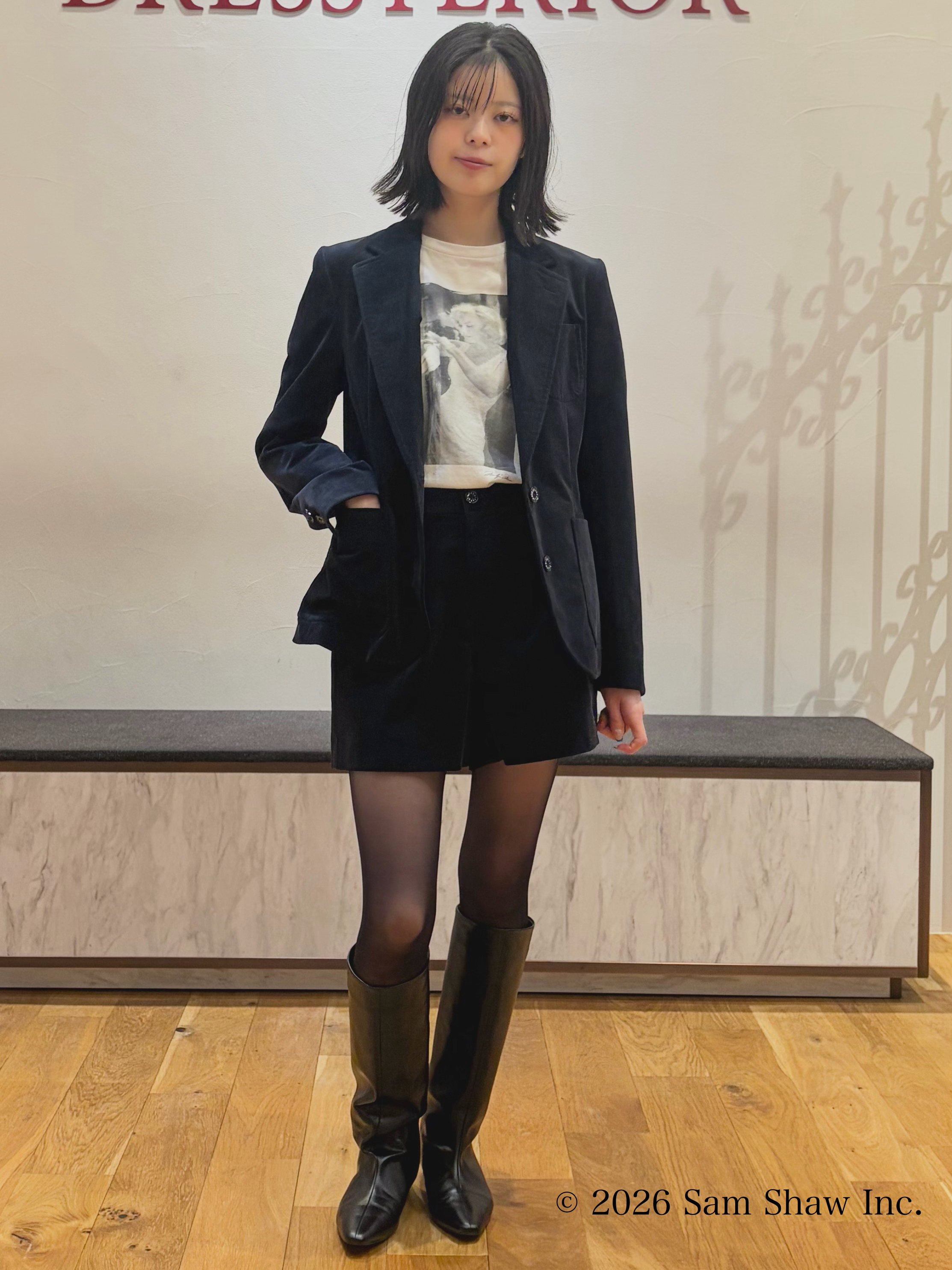 pupiさんの「DRESSTERIOR｜【セットアップ可】ストレッチカルゼ ジャケット」を使ったコーディネート