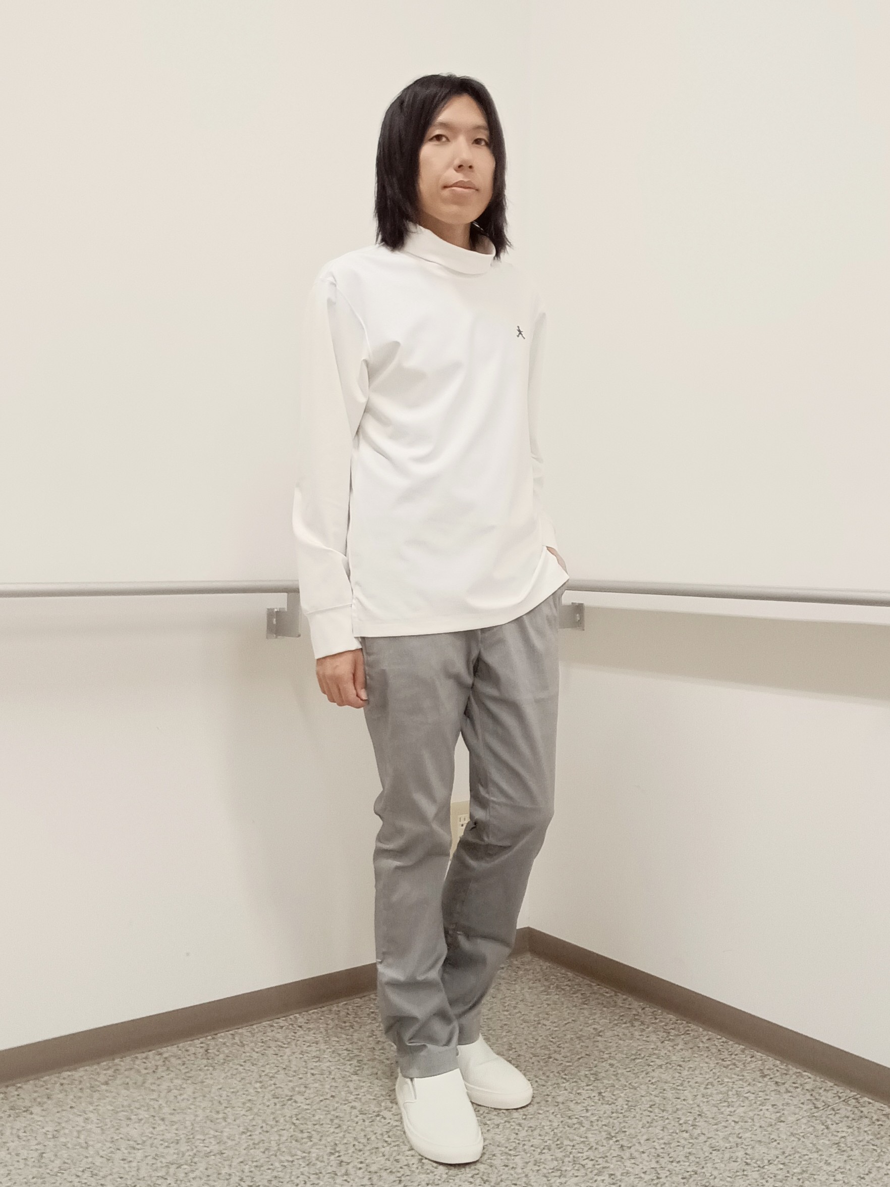 moritaさんの「TAKEO KIKUCHI｜【抗菌防臭/シーズンレス】シアサッカー ジャージシャツ」を使ったコーディネート