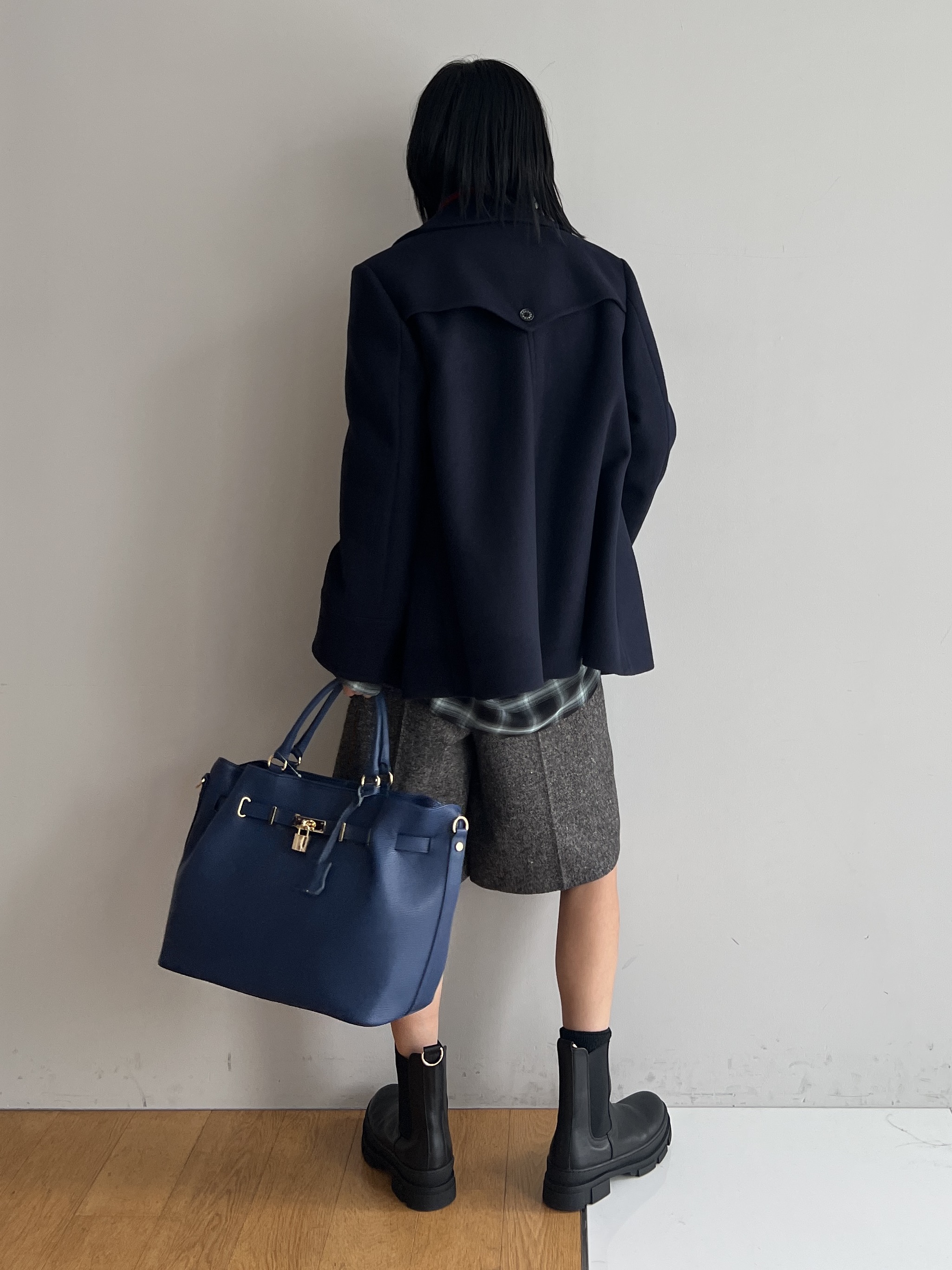 misaさんの「DRESSTERIOR｜【セットアップ可】ネップツイードバミューダパンツ」を使ったコーディネート