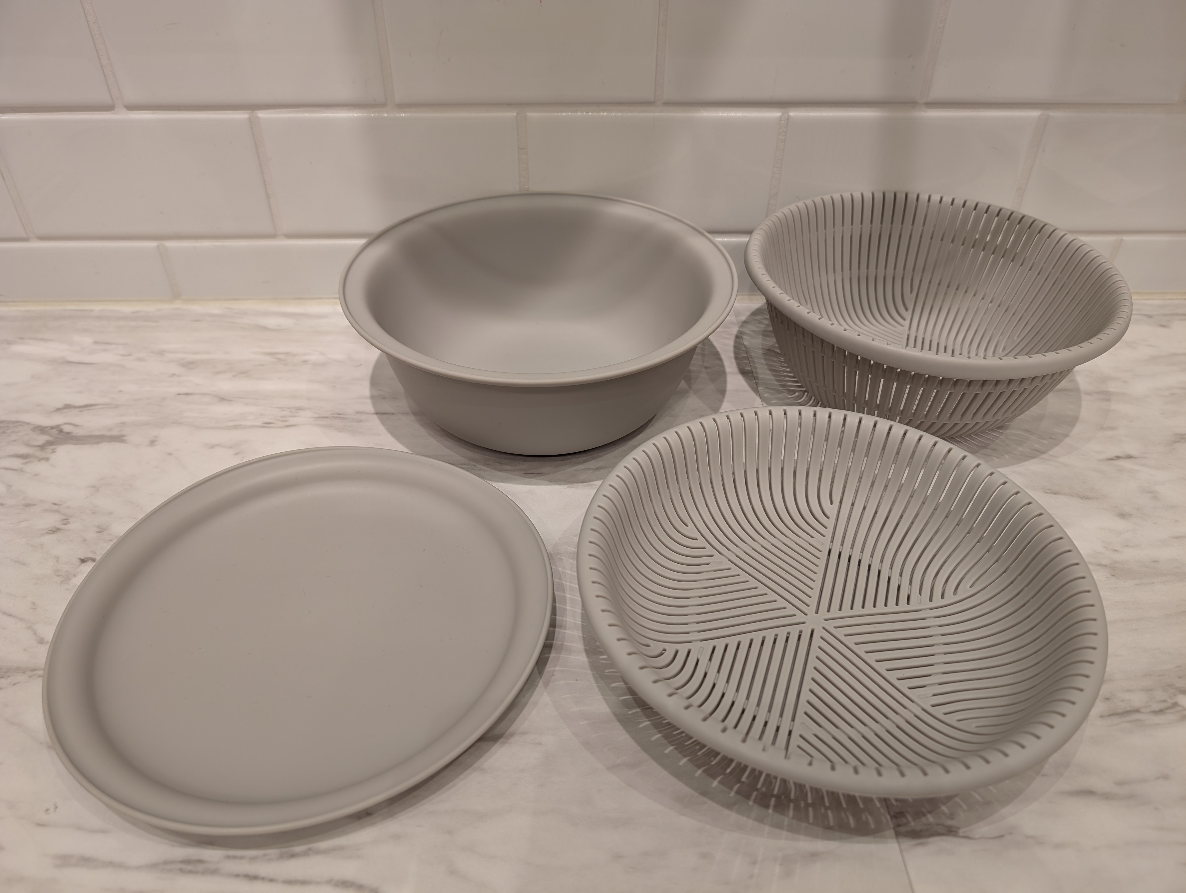 みりんさんの「212 KITCHEN STORE｜きほんの道具 ザルボウル４点セット 18cm GY ＜marna  マーナ＞」を使ったコーディネート