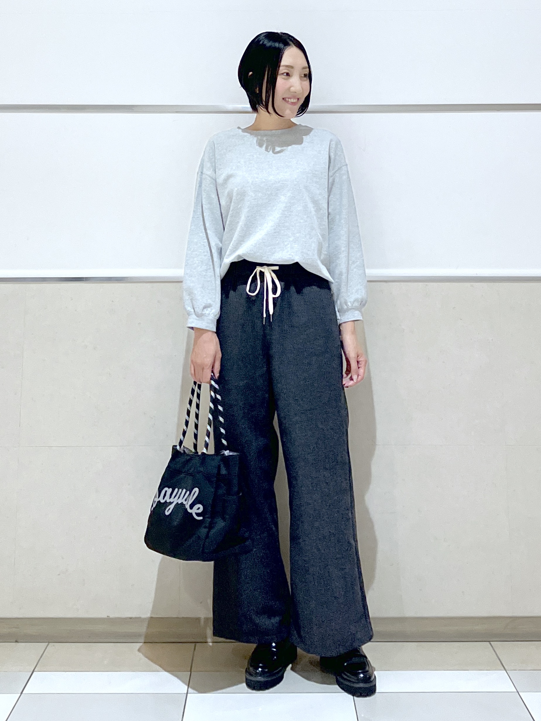 eriko さんの「Dessin｜【洗える/7色展開/XS-L】バックヘンリーミニ裏毛 長袖」を使ったコーディネート