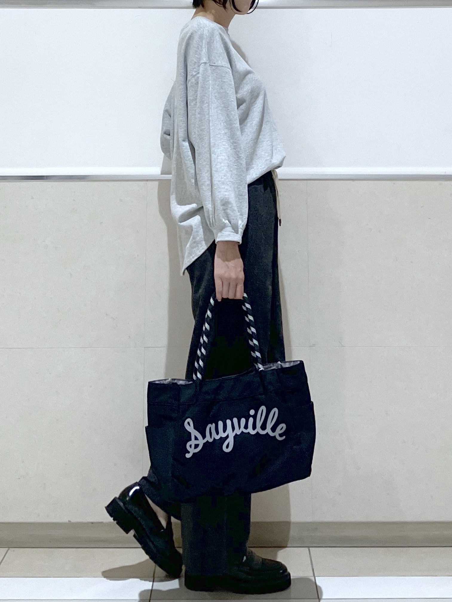 eriko さんの「Dessin｜【洗える/7色展開/XS-L】バックヘンリーミニ裏毛 長袖」を使ったコーディネート