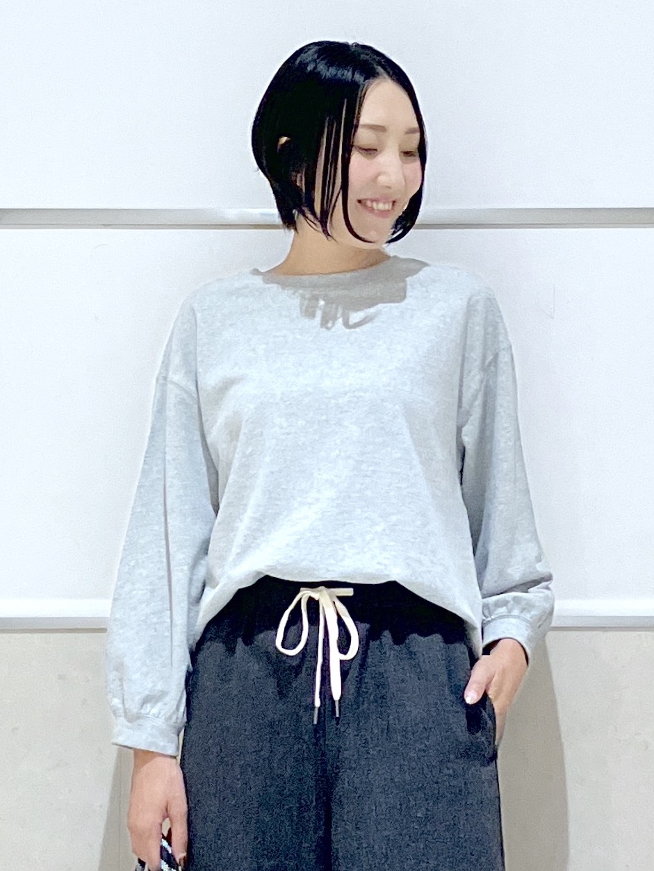 eriko さんの「Dessin｜【洗える/7色展開/XS-L】バックヘンリーミニ裏毛 長袖」を使ったコーディネート