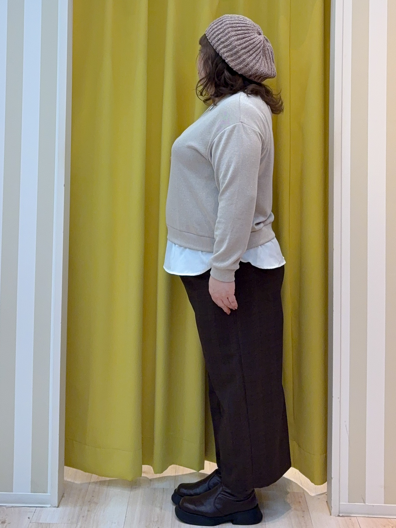 kotoさんさんの「SHOO･LA･RUE｜【毛玉になりにくい/S-LL/洗濯機可/体型カバー】Vネックゆったりカーディガン」を使ったコーディネート