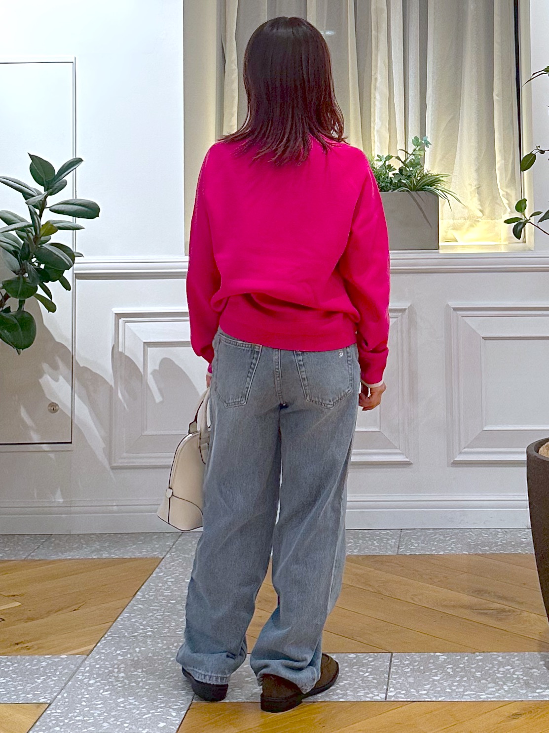 なべこさんの「DRESSTERIOR｜【6色展開/マシンウォッシャブル】コットンカシミヤニット」を使ったコーディネート