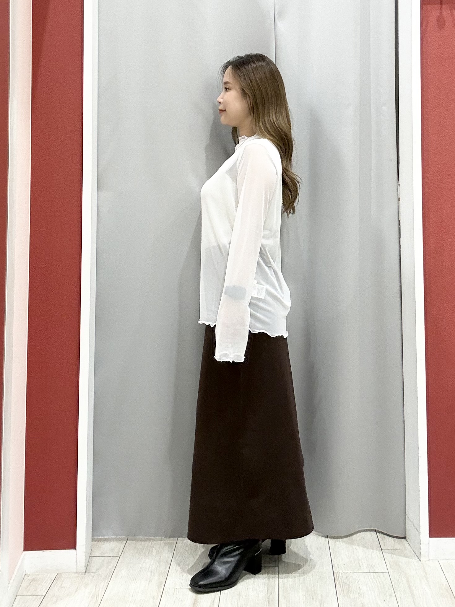 shioさんの「SHOO･LA･RUE｜【S-LL/洗濯機可】なめらかさが心地いい。スエード調ポケットシャツ」を使ったコーディネート