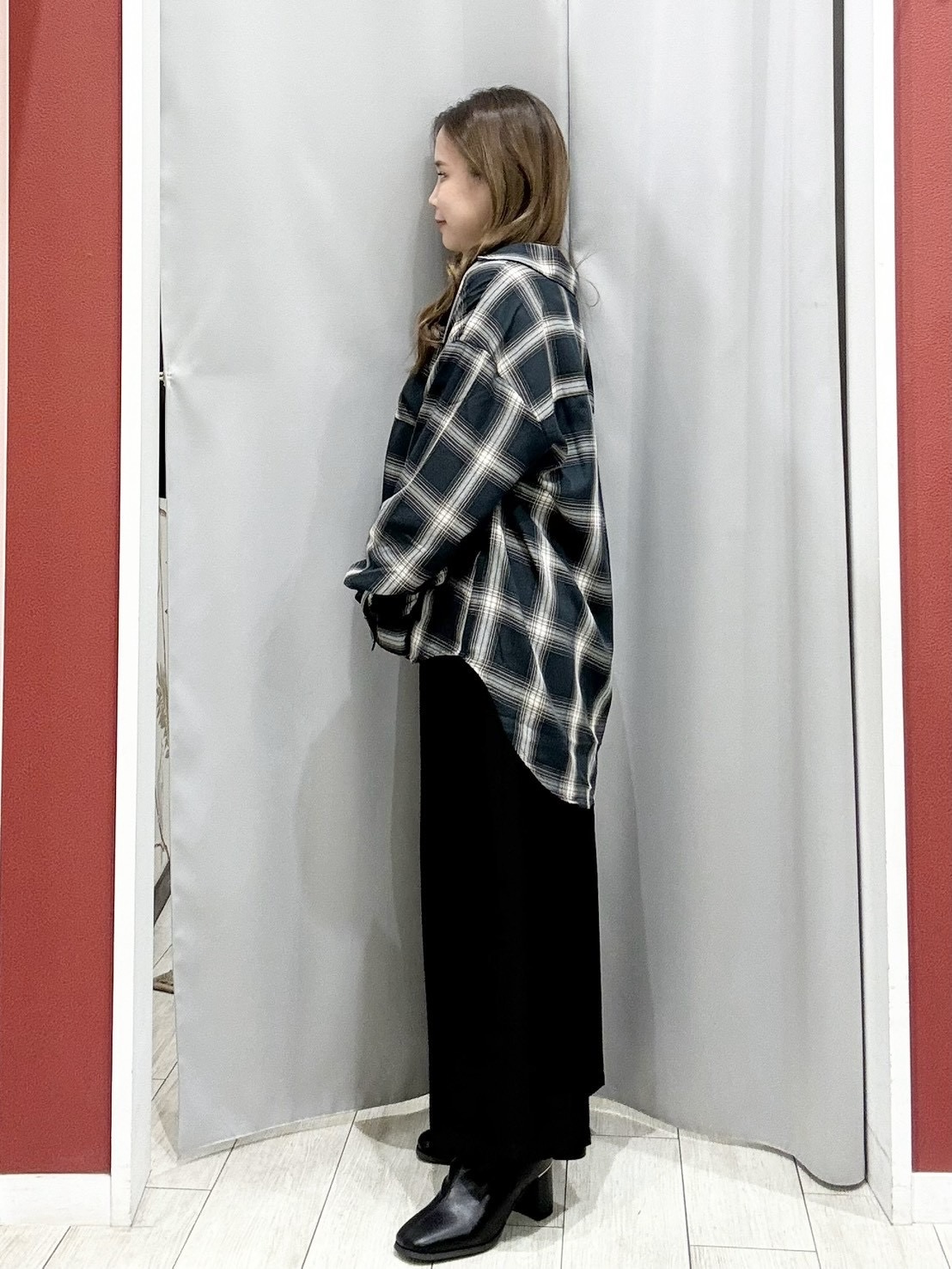 shioさんの「SHOO･LA･RUE｜【S-LL】洗濯後しわになりにくい 麻調リブブルゾン」を使ったコーディネート
