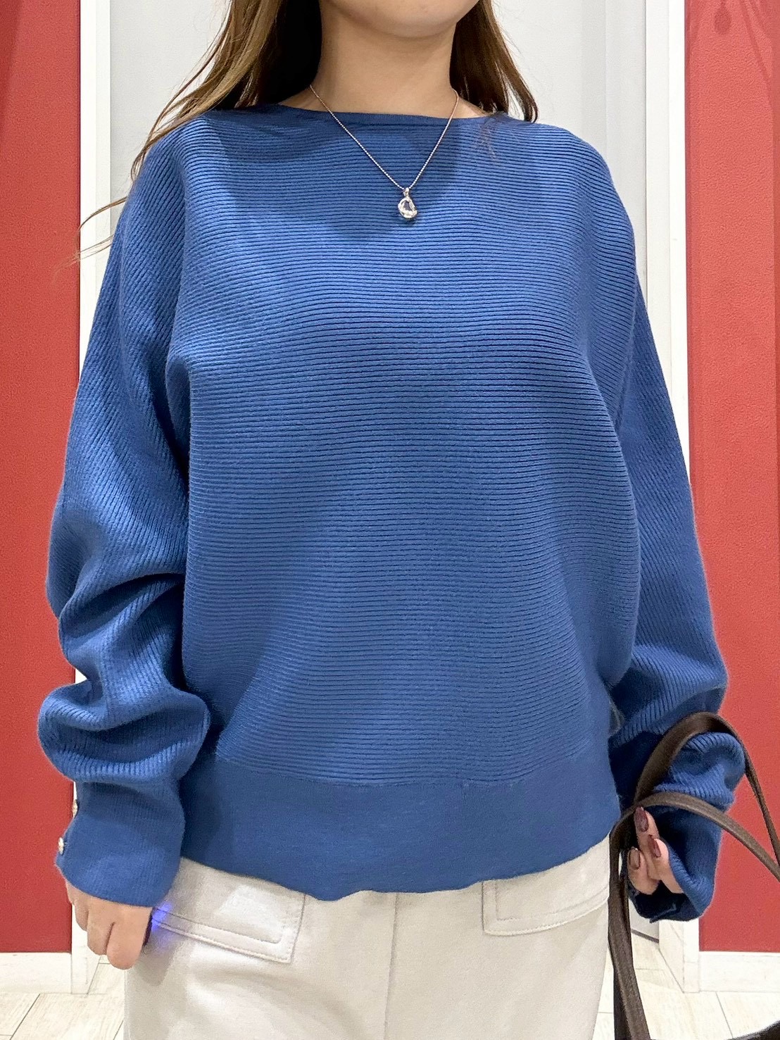 shioさんの「SHOO･LA･RUE｜【洗濯機可/体型カバー】やわらかリブドルマンニット」を使ったコーディネート