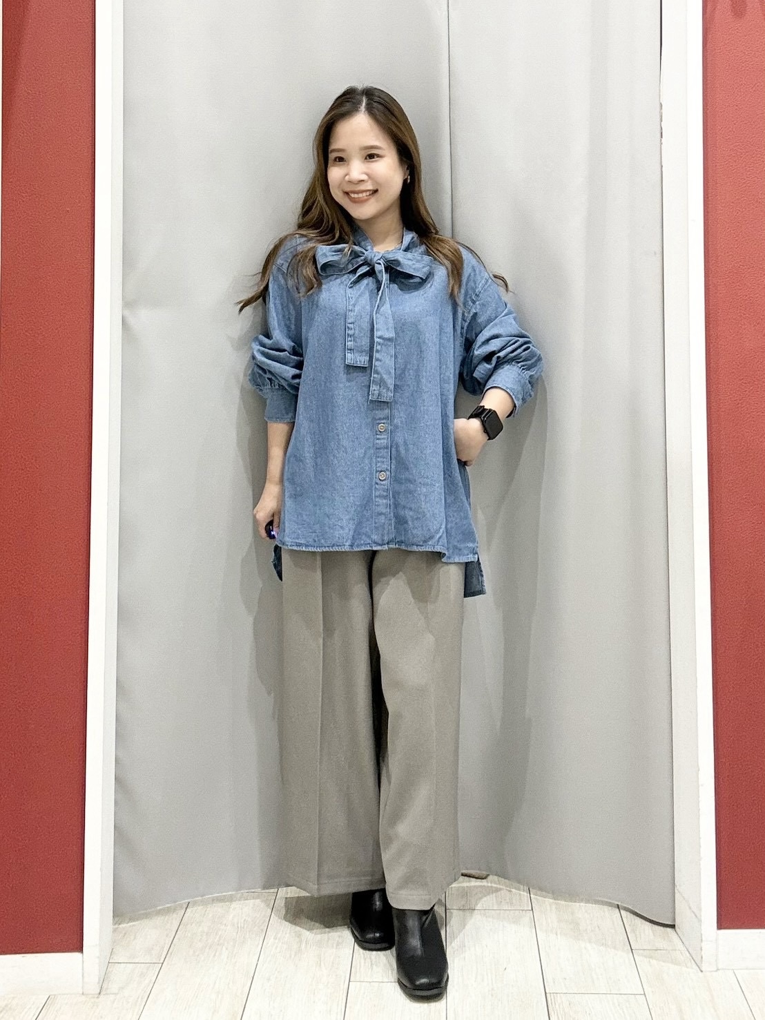 shioさんの「SHOO･LA･RUE｜【セットアップ可/洗濯機可】軽やかに羽織れる スポンディッシュ ニットカーディガン」を使ったコーディネート