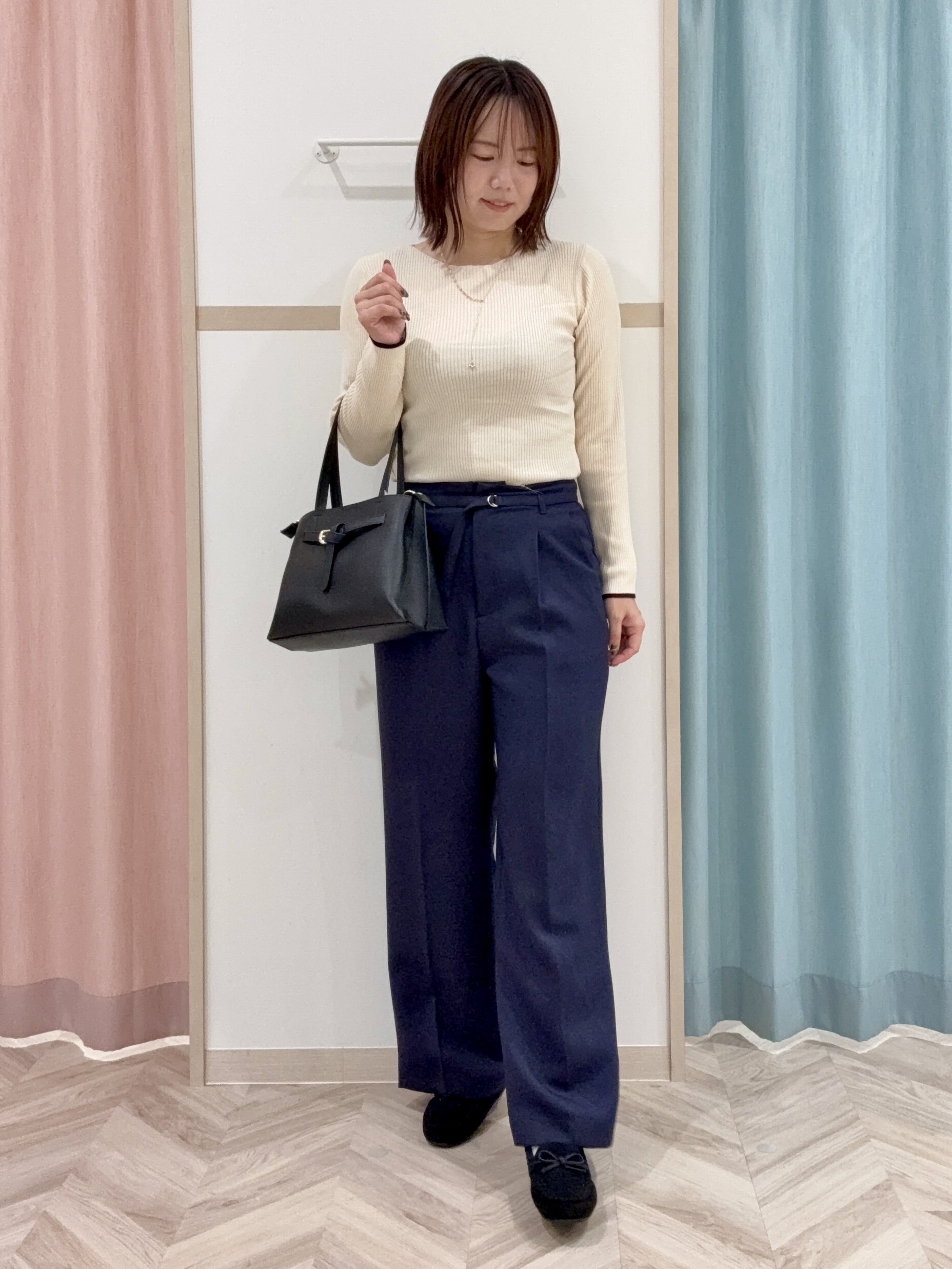 kさんの「SHOO･LA･RUE｜【セットアップ可/通勤/洗濯機可/SS-LL】オンオフ使える ダブルブレストジャケット」を使ったコーディネート