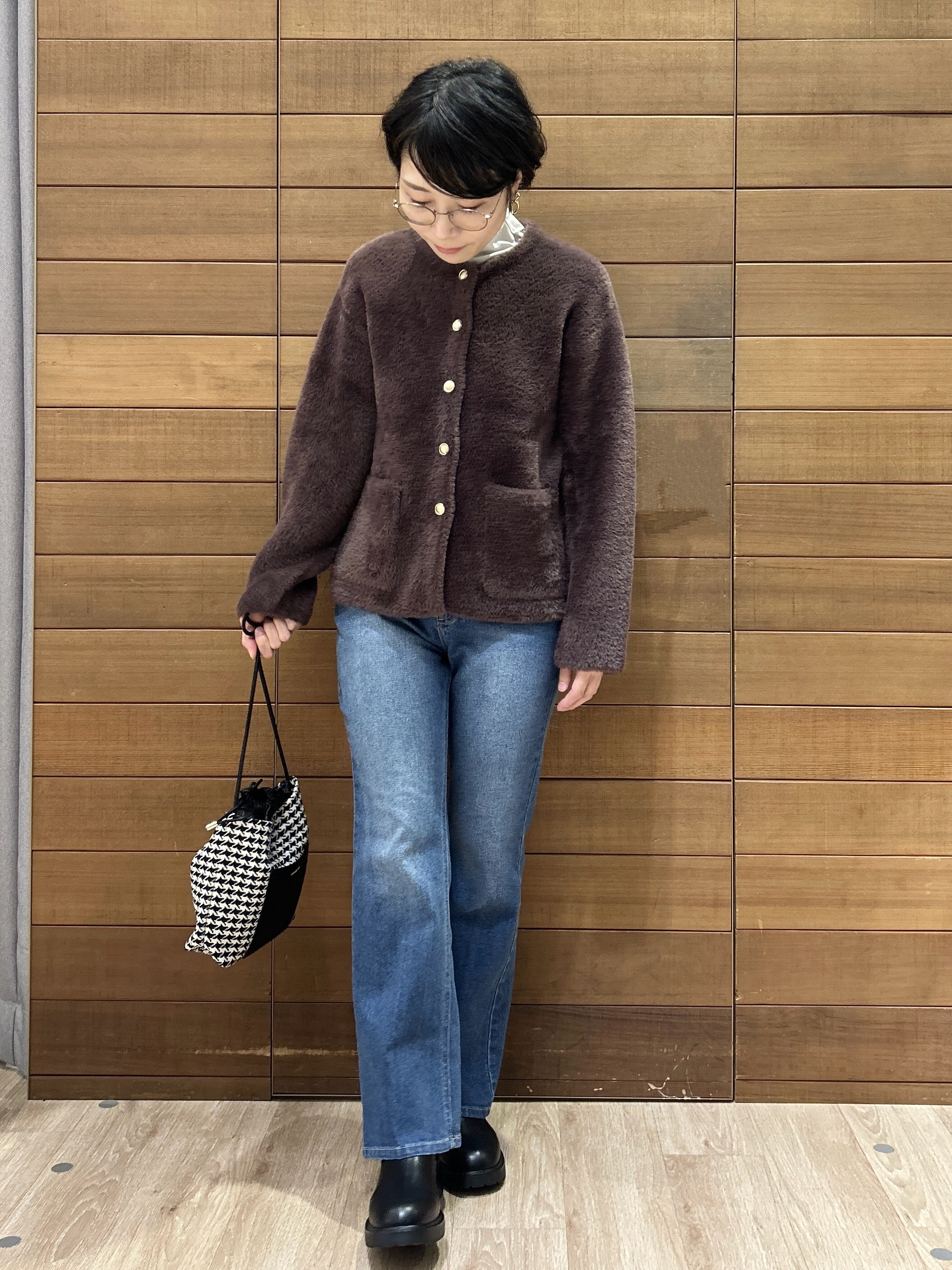 ゆうあさんの「OPAQUE.CLIP｜ダブルフェイスニットカーディガン」を使ったコーディネート